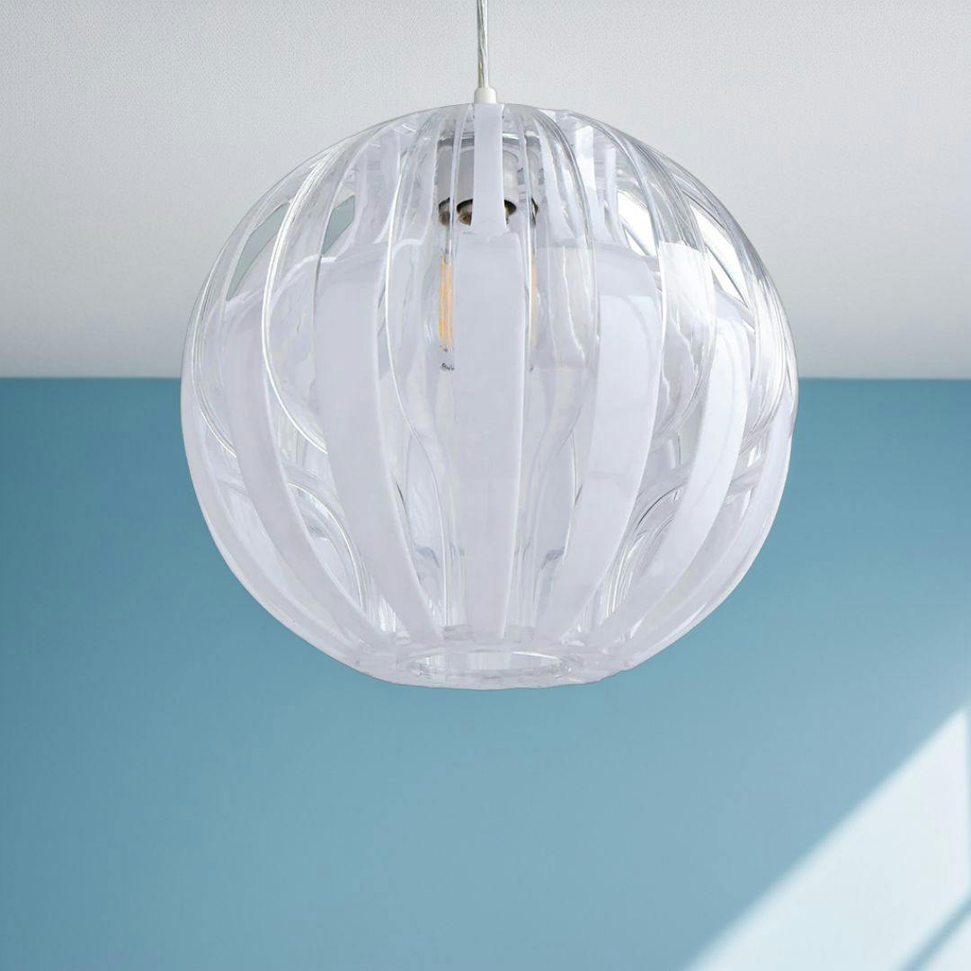 Pagazzi Lighting White Bimber Easy-Fit Pendant Shade