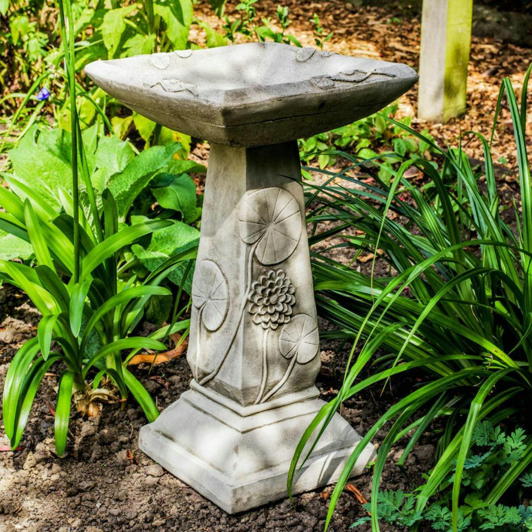 Rackhams Lillypad Leaf Design Garden Birdbath