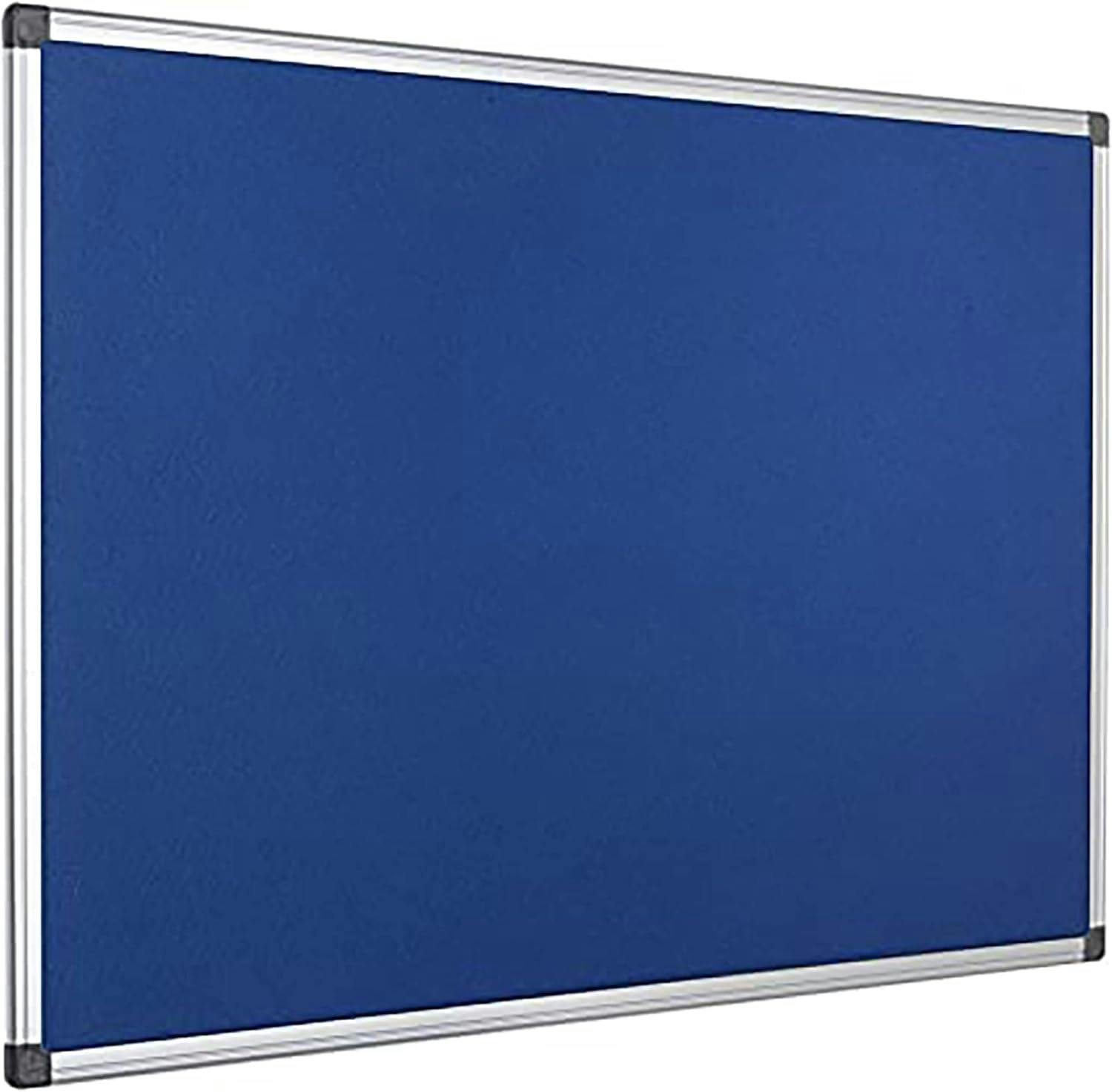 Kav Blue 900 X 600Mm Aluminium Frame Notice Pin Board - Felt Notice Board Bulletin Frame For Office, School, Bedroom, Memo, And Home