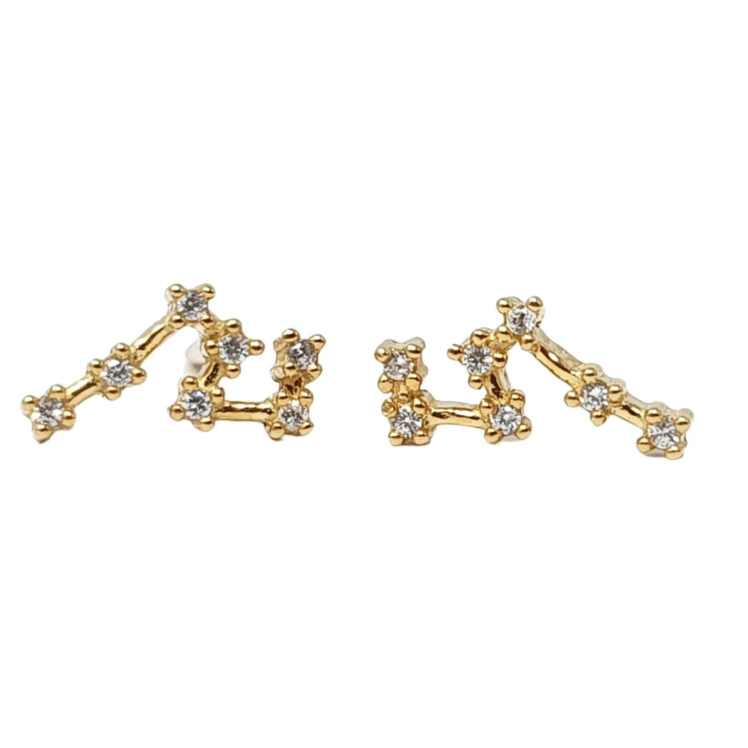 Harfi Virgo Star Sign Constellation Astrology Tiny Earrings