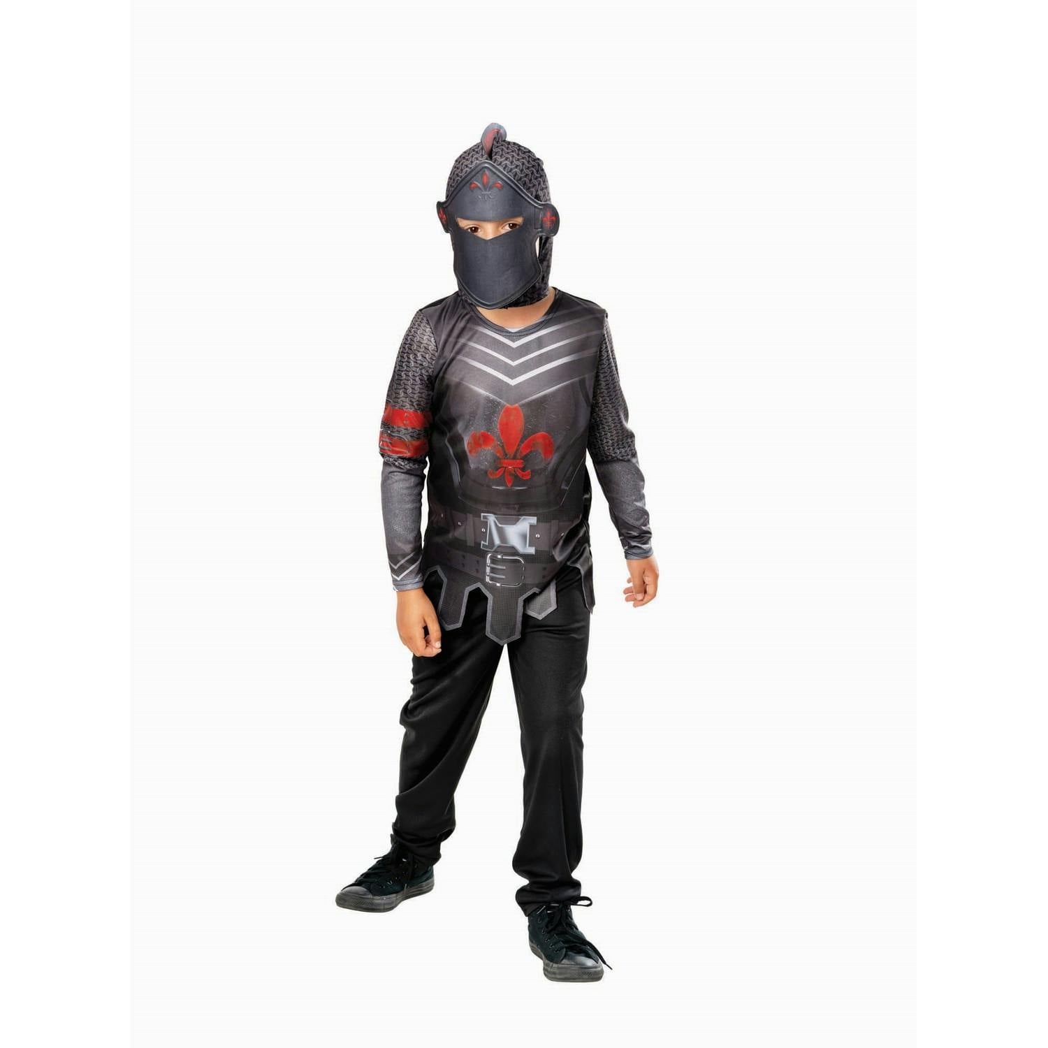 Bristol Novelty Childrens/Kids Black Knight Costume Set - Black/Grey/Red / 3-4 Years - Image 2