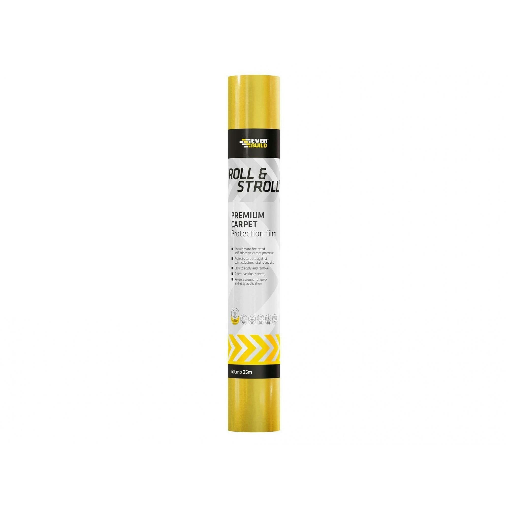 Everbuild Sika Roll & Stroll Premium Carpet Protector - Multi Colour - 600Mm X 75M - Multi Colour