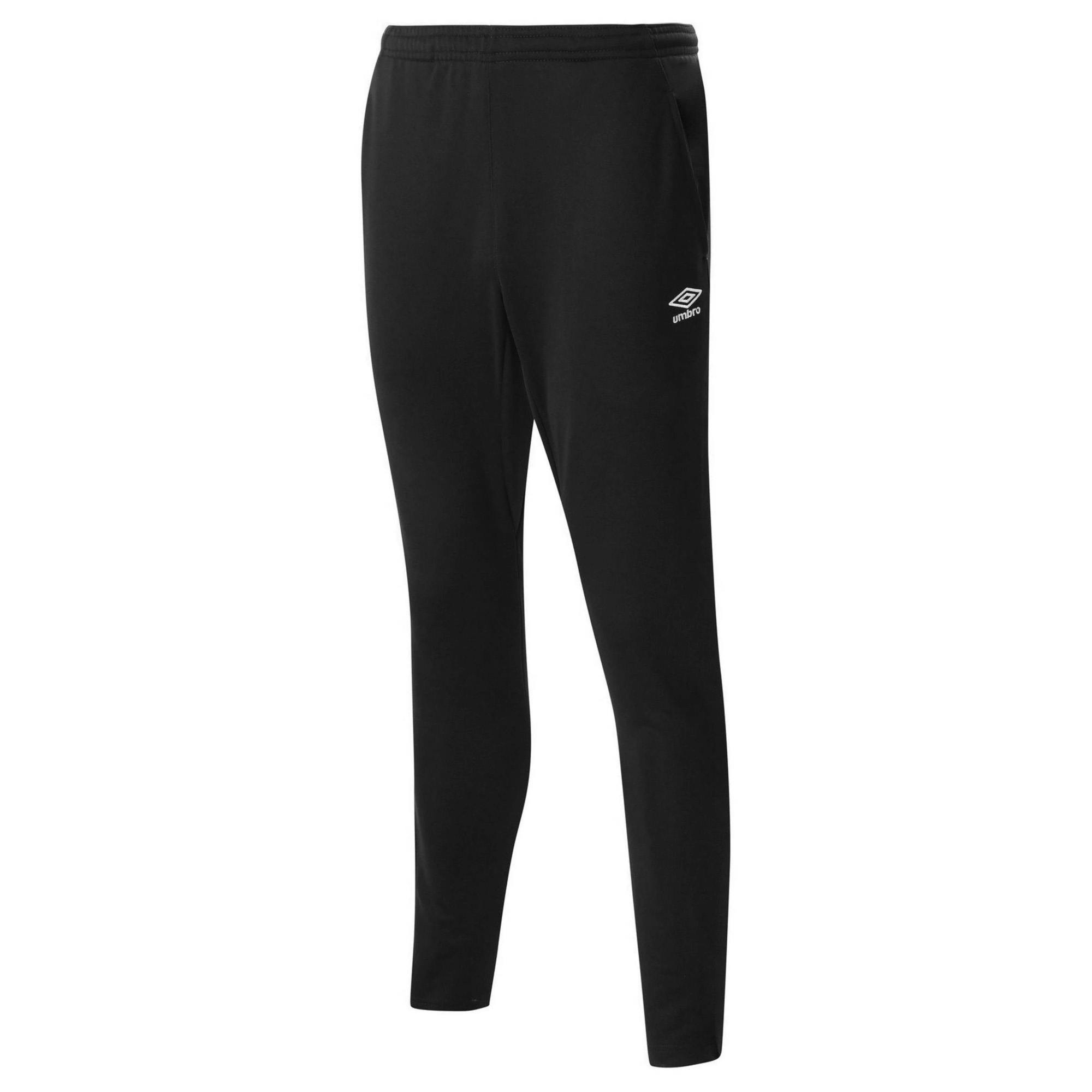 Umbro Men's Black Tapered Jogging Bottoms - Xl - 100% Polyester