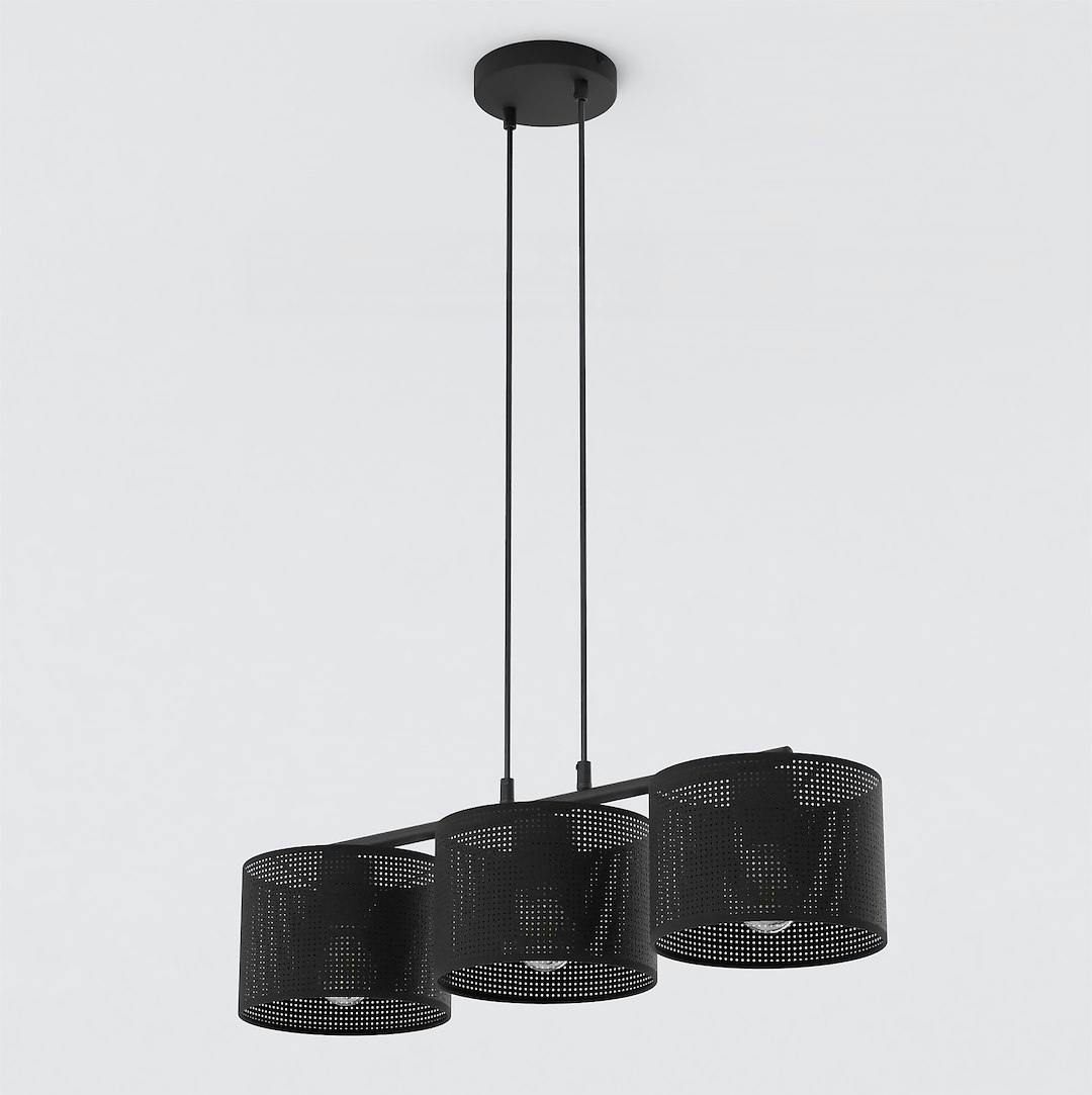 Rackhams Black Lux Pendant Lamp 3 X E27