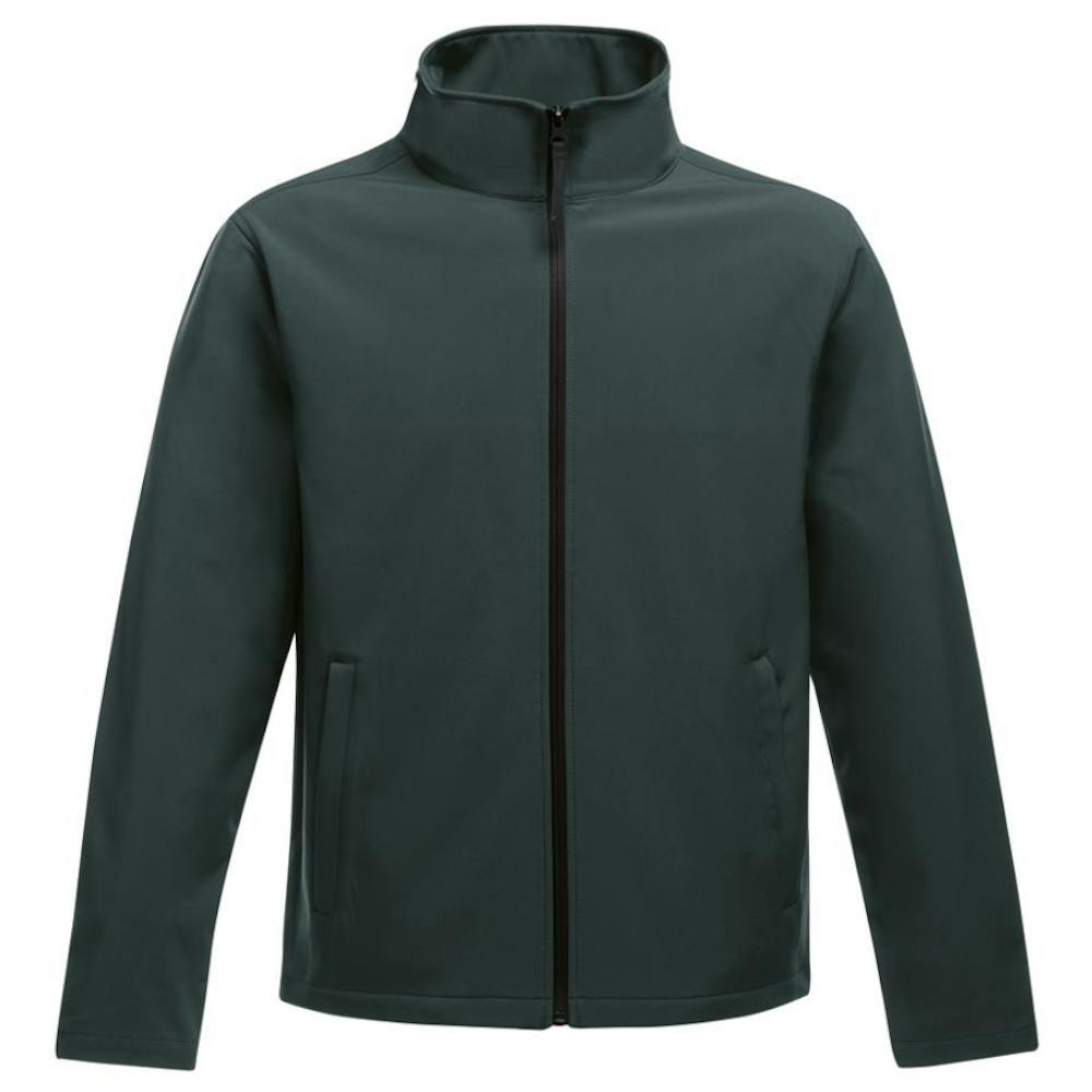 Regatta Men's Dark/Black Standout Ablaze Printable Soft Shell Jacket - Spruce/ - Spruce/ - M - 100% Softshell
