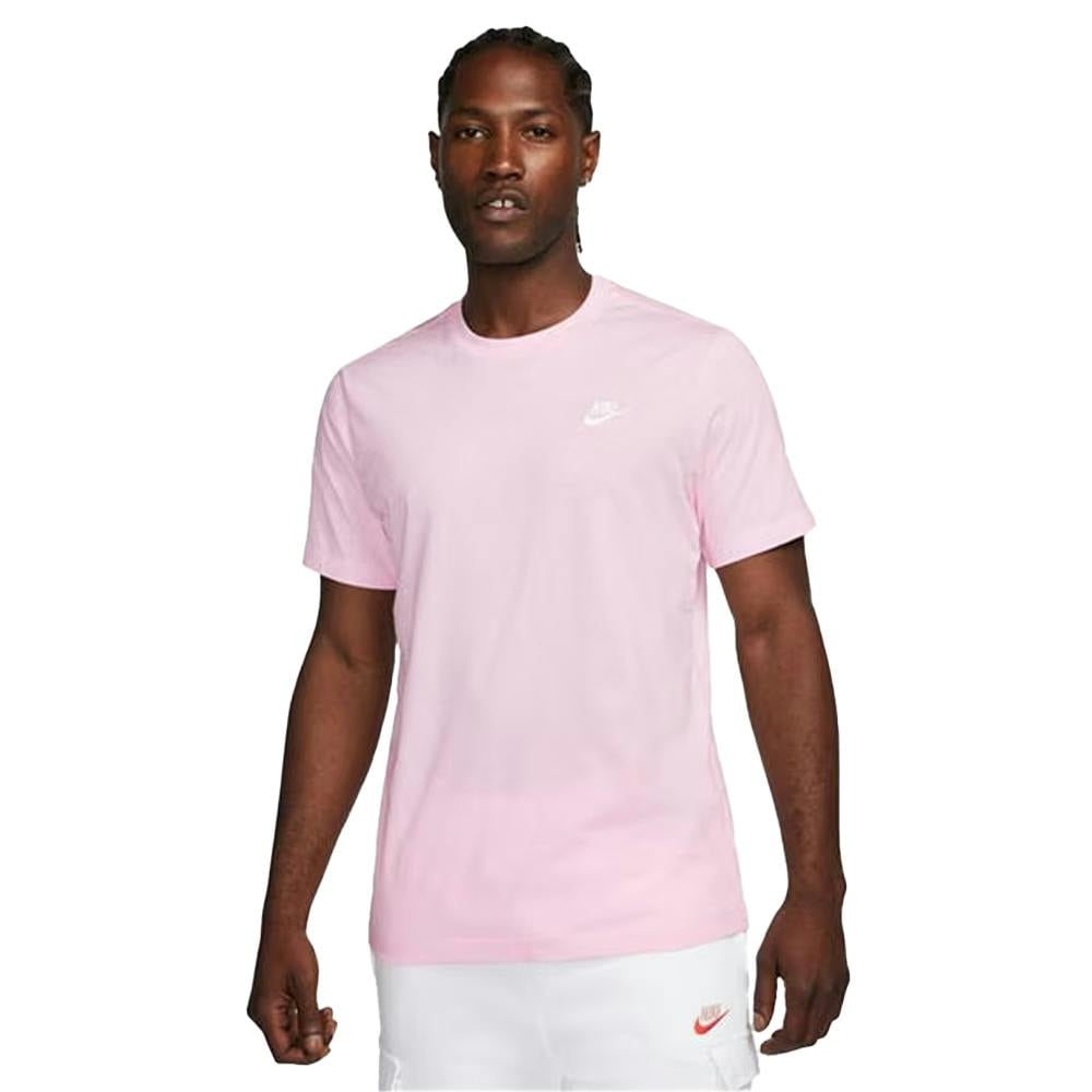 Nike Men's Pink Club T-Shirt - Foam - M - Foam - 100% Cotton