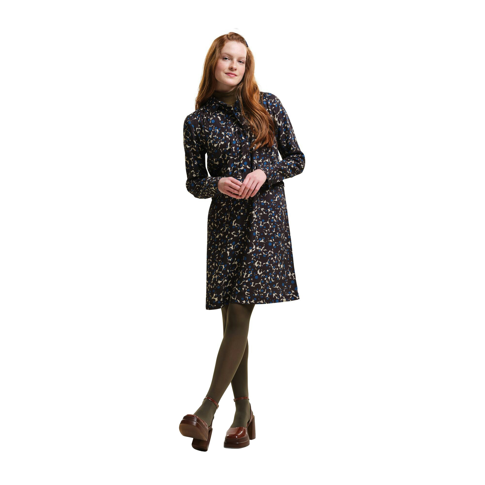 Regatta Women's Blue Orla Kiely Berry Bubble Casual Dress - Size 14 Uk