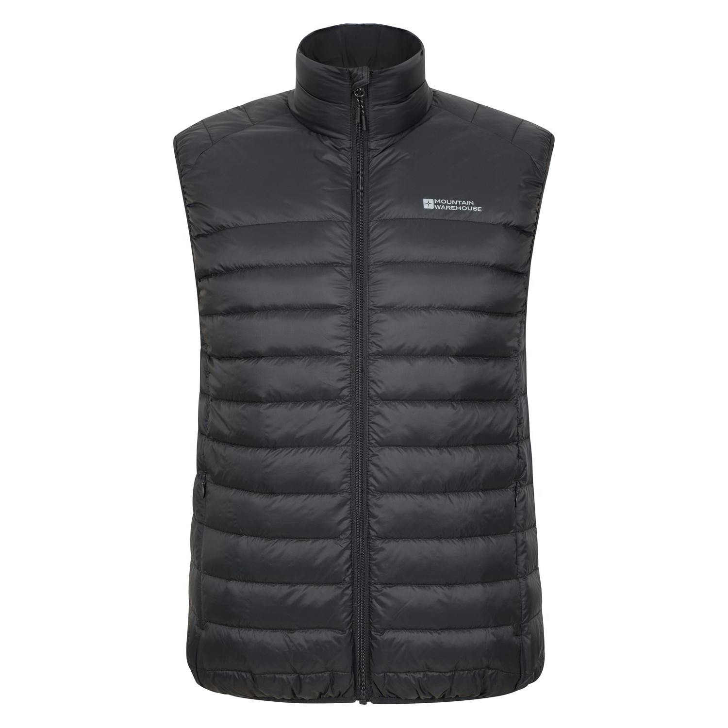 Mountain Warehouse Men's Black Featherweight Ii Gilet - Xxl - 100% Polyamide