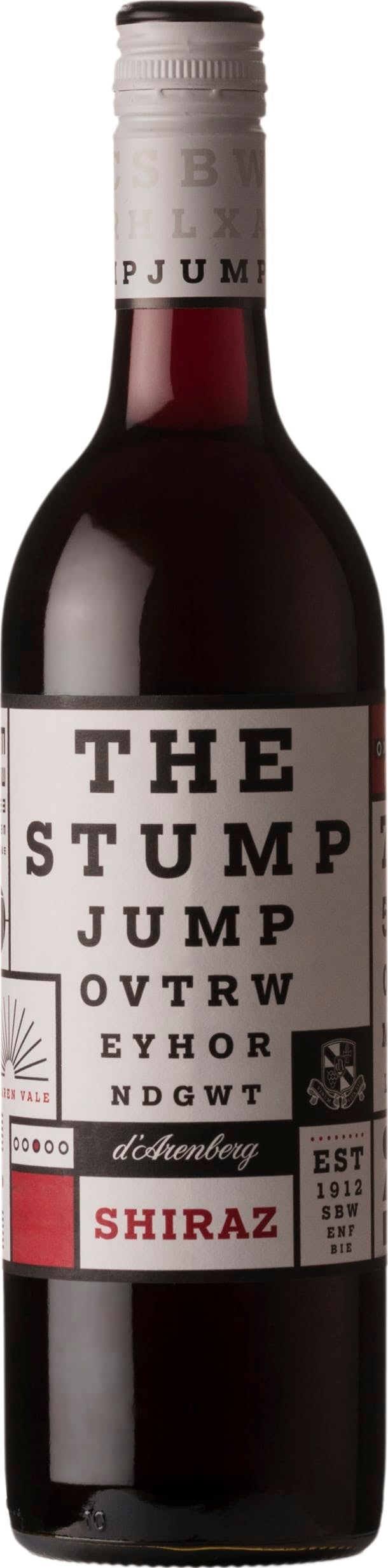 Various Wine Dark/Red/Black D Arenberg The Stump Jump Shiraz 2021 75Cl - Pack Of 6