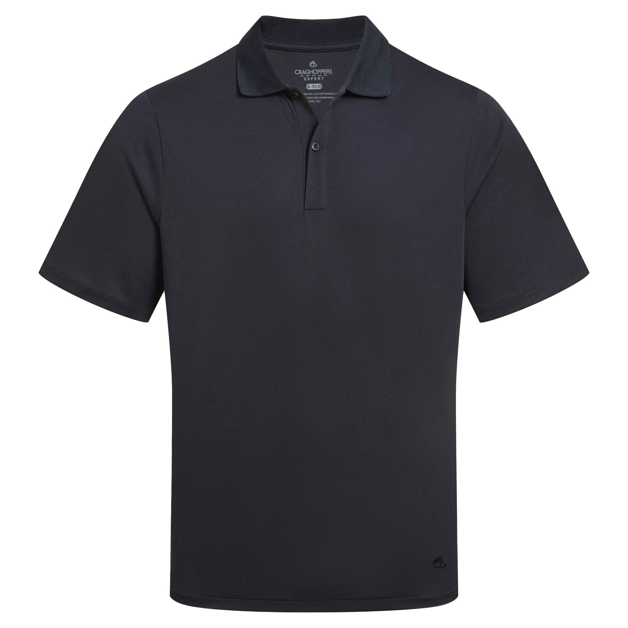 Craghoppers Men's Dark Expert Basecamp Wicking Polo Shirt - Navy - Xxl - Navy - 100% Recycled Polyester