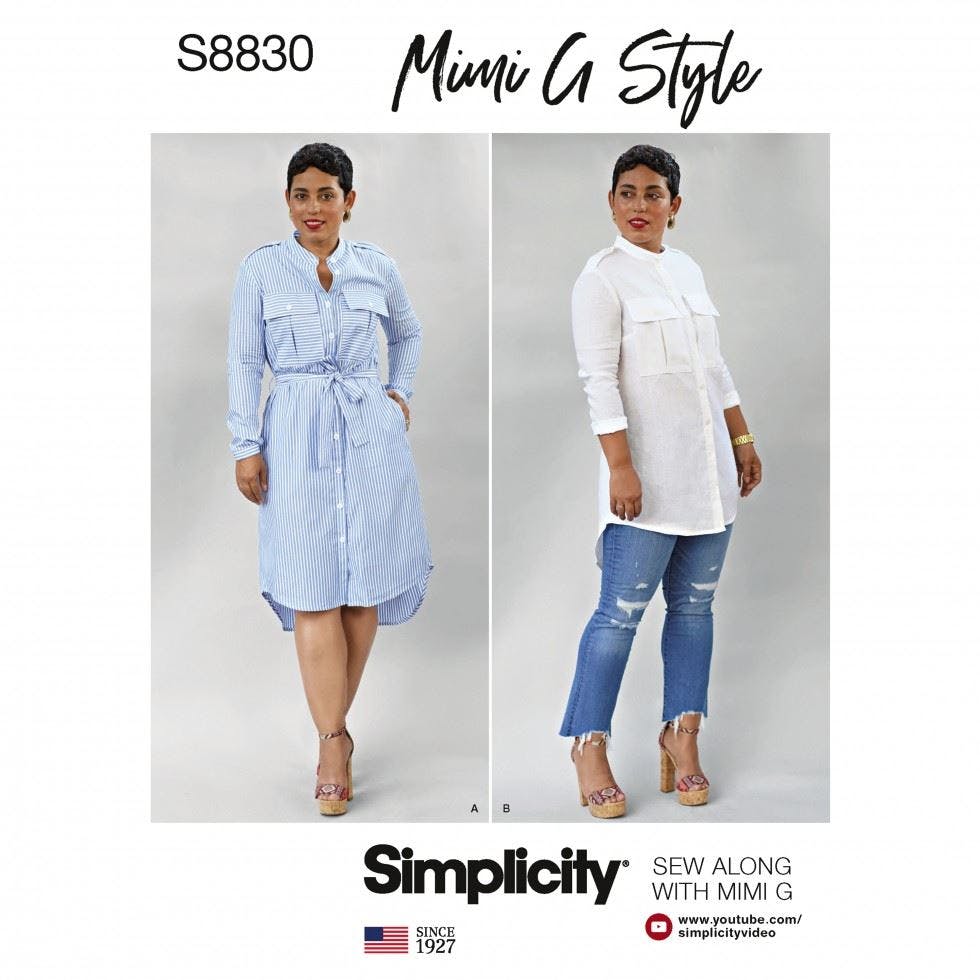 Simplicity Women's Sewing Pattern 8830, Dresses For H5 (6-8-10-12-14) - Intermediate - H5 (6-8-10-12-14)