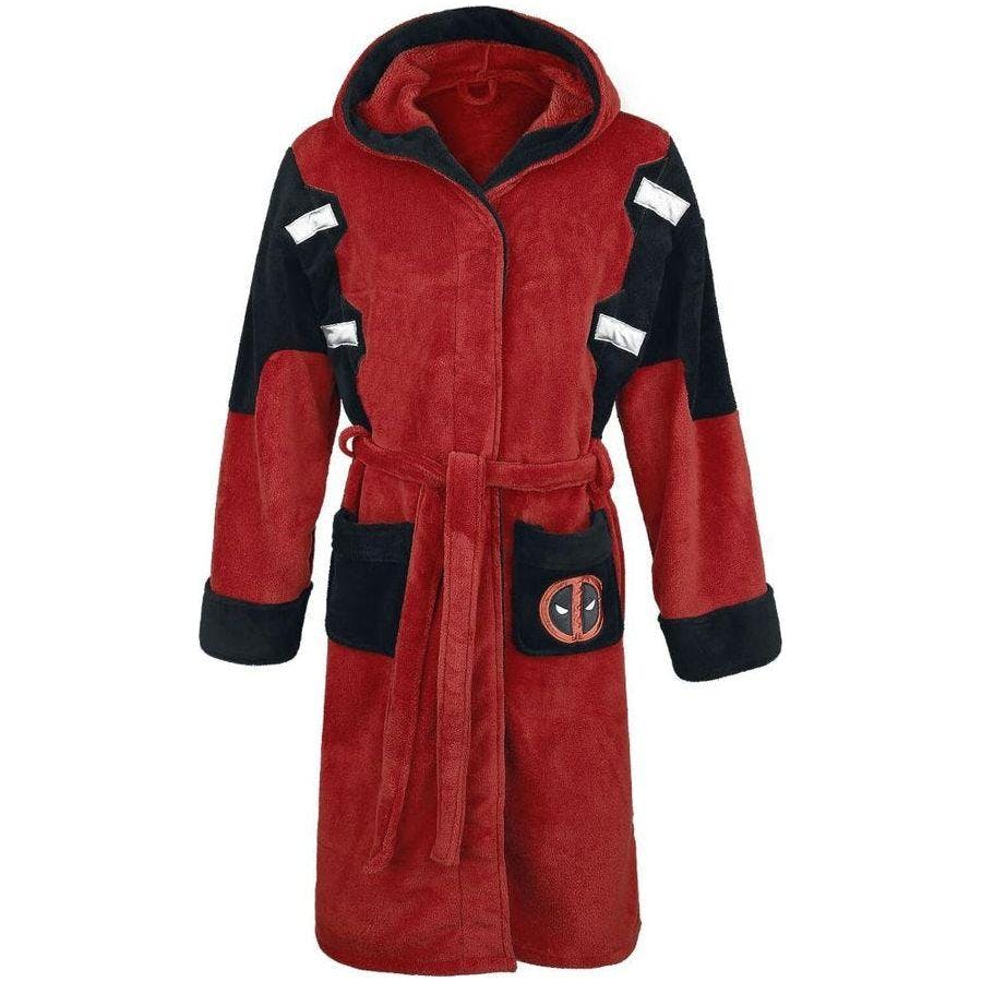 Deadpool Men's Dressing Gown Bathrobe (Dead Pool Robe) - Large