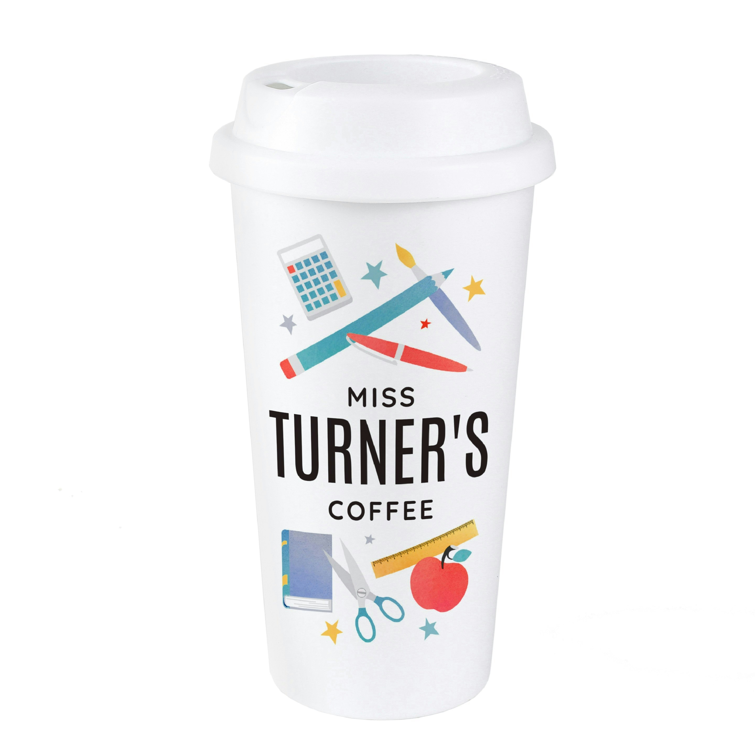 Rackhams Personalised Teachers Insulated Reusable Eco Travel Cup