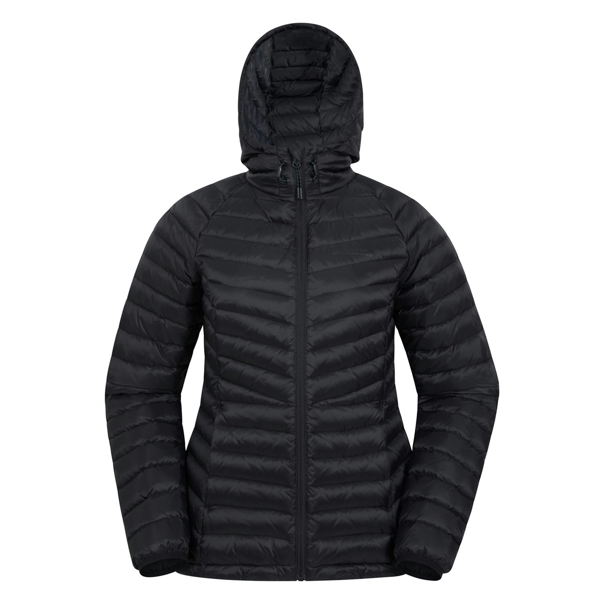 Mountain Warehouse Women's Black / Skyline Extreme Hydrophobic Down Jacket - Size 6 Uk