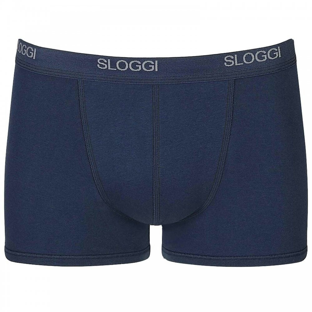 Sloggi Blue Basic Short Boxer Trunk, Night - L