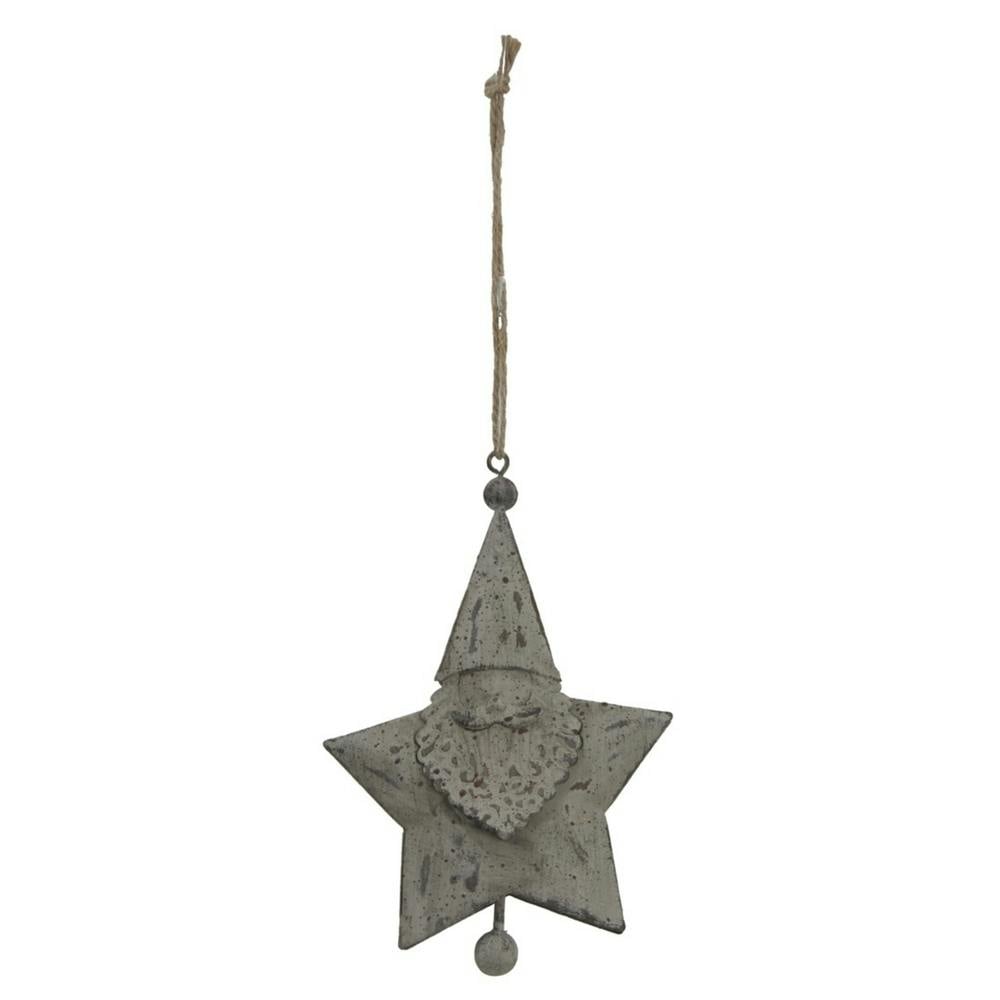 B&Q -  Rustic Santa Christmas Hanging Decoration White/red (14Cm X 2Cm X 9Cm) - Image 4