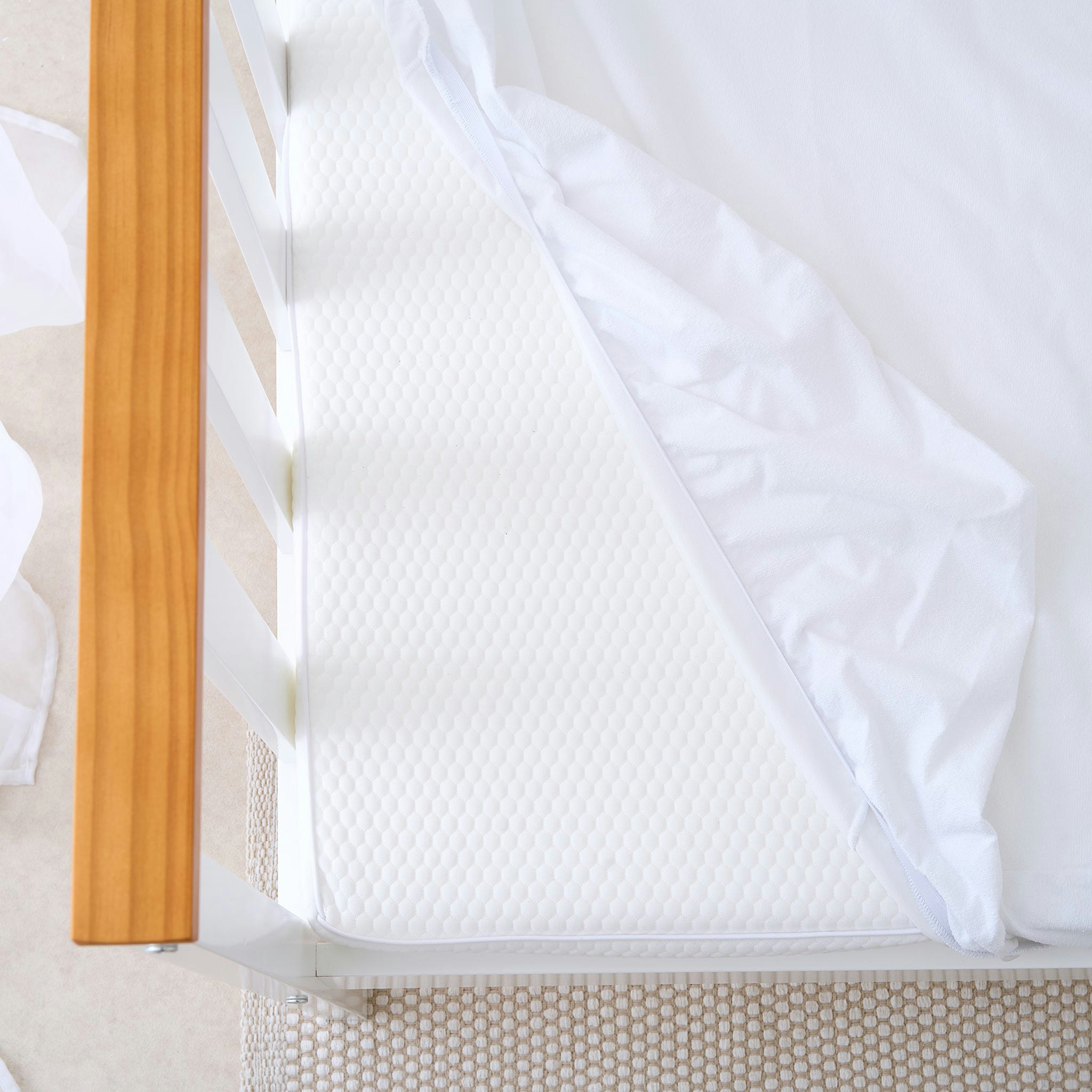 Rackhams Waterproof Fitted Mattress Protector For Junior Single Bed - 190 X 90 Cm - 190 X 90 Cm - Mattress Protector