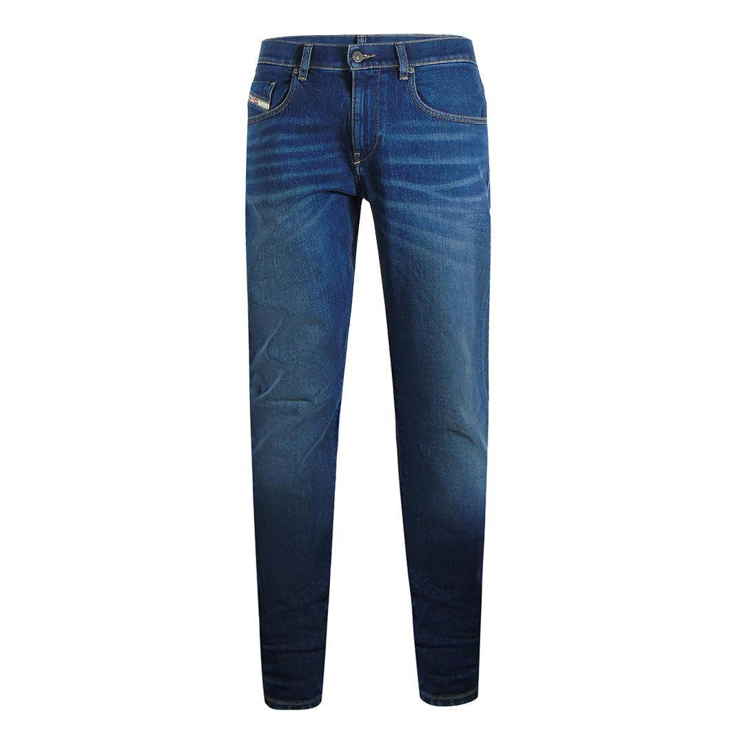 Diesel Men's Dark/Blue 2019 D-Strukt Denim Jeans - 33R - 99% Cotton/1% Elastane