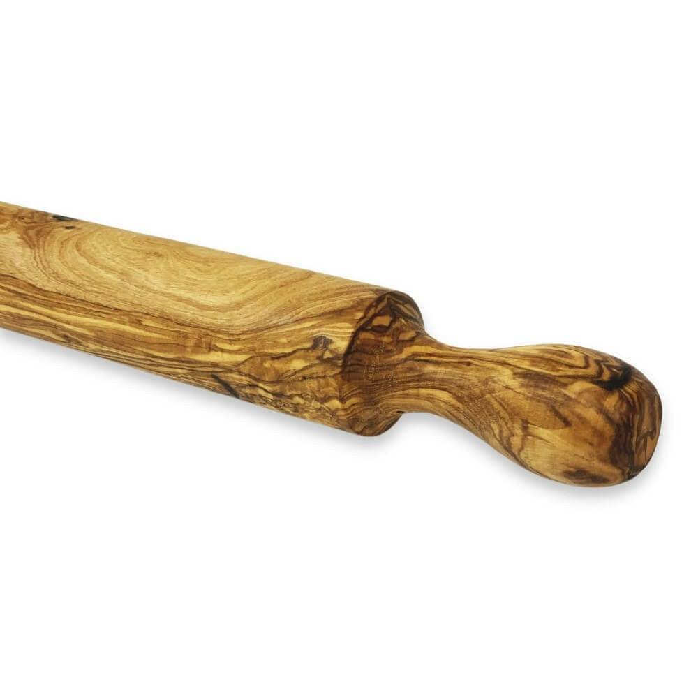 Verano Spanish Ceramics Olive Wood Wooden Rolling Pin - Olive Wood - 30Cm