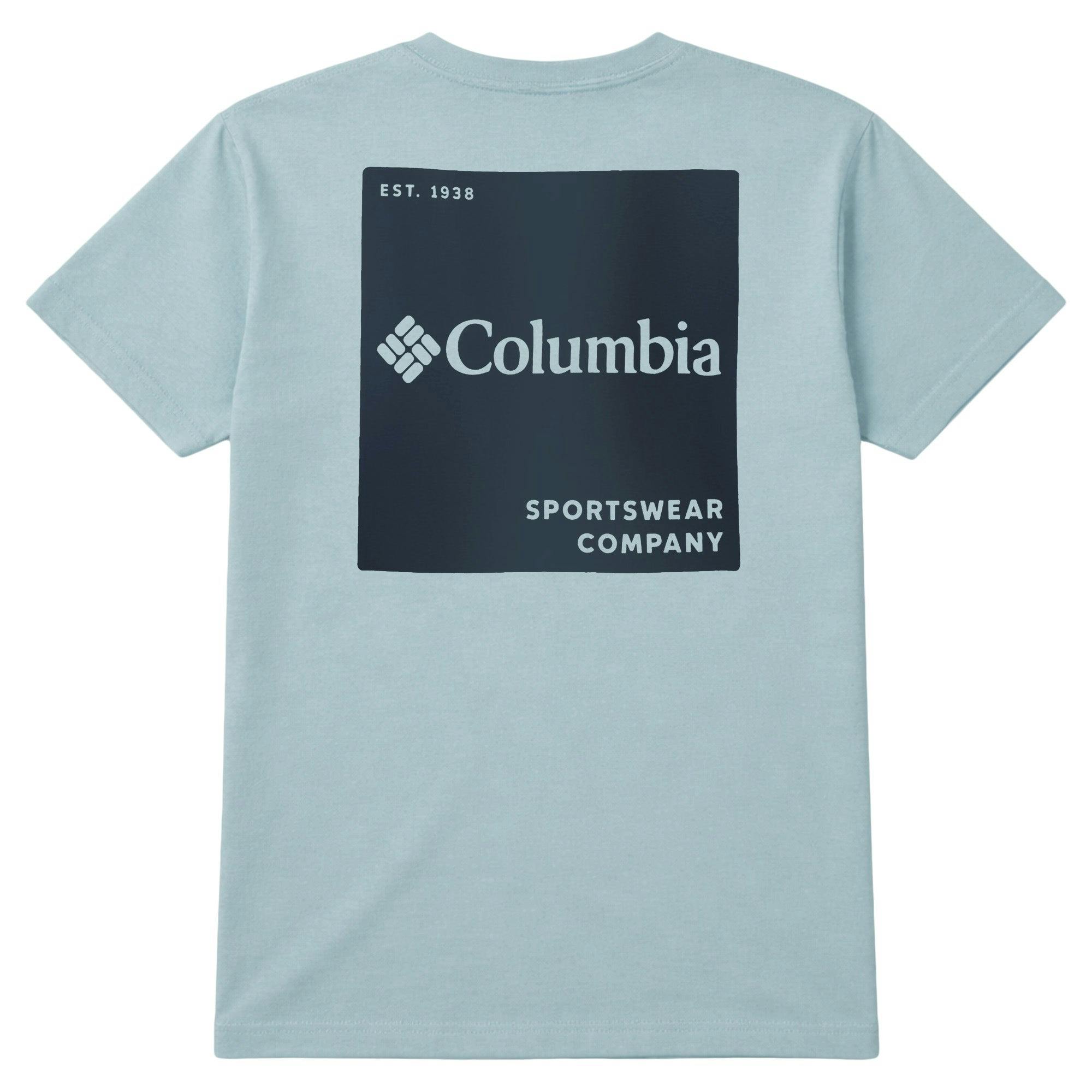 Columbia Blue Csc Back Logo T-Shirt - Crushed /Boxy Brand - XX-Large
