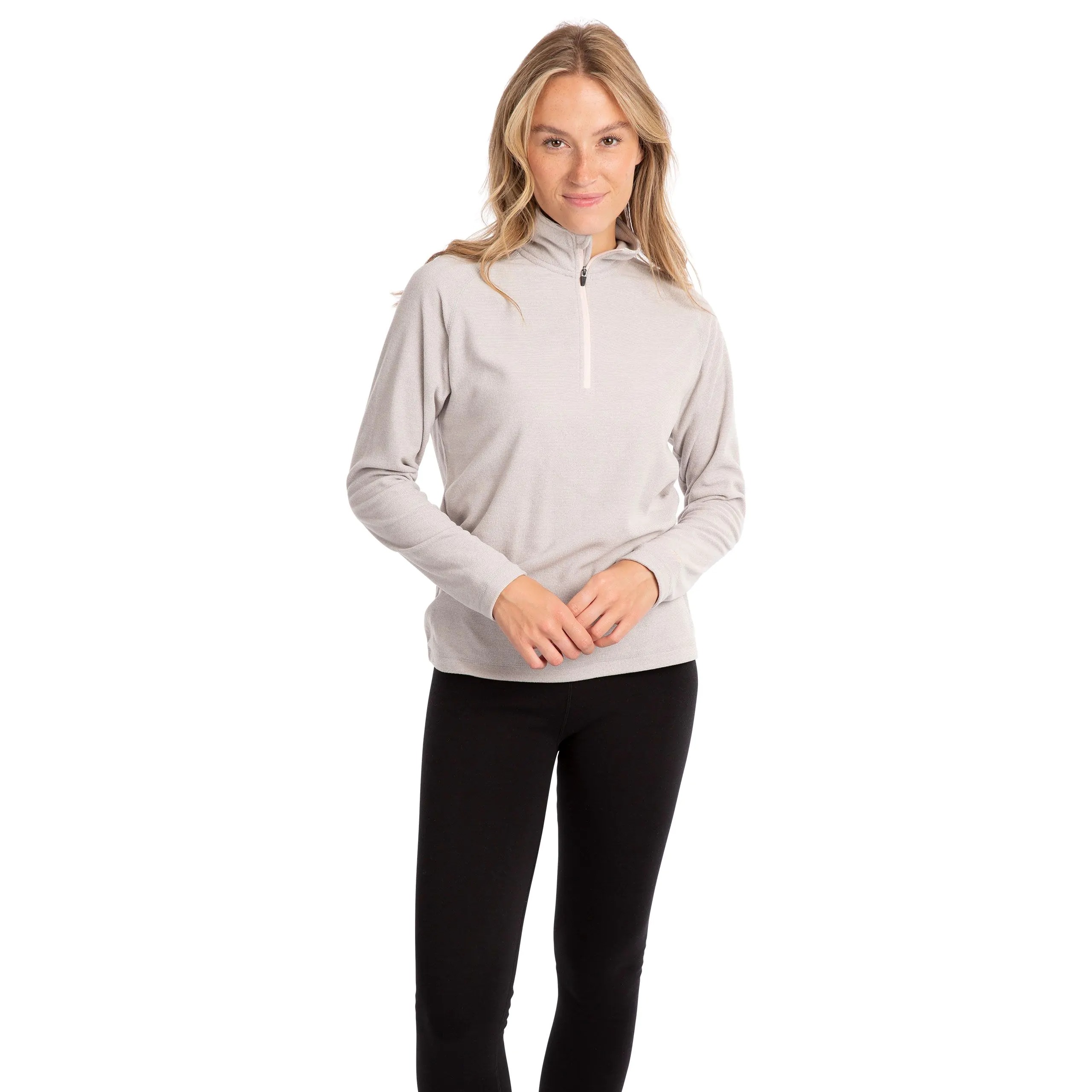 Trespass Women's Grey Meadows Fleece - Pale - Pale - Xxl