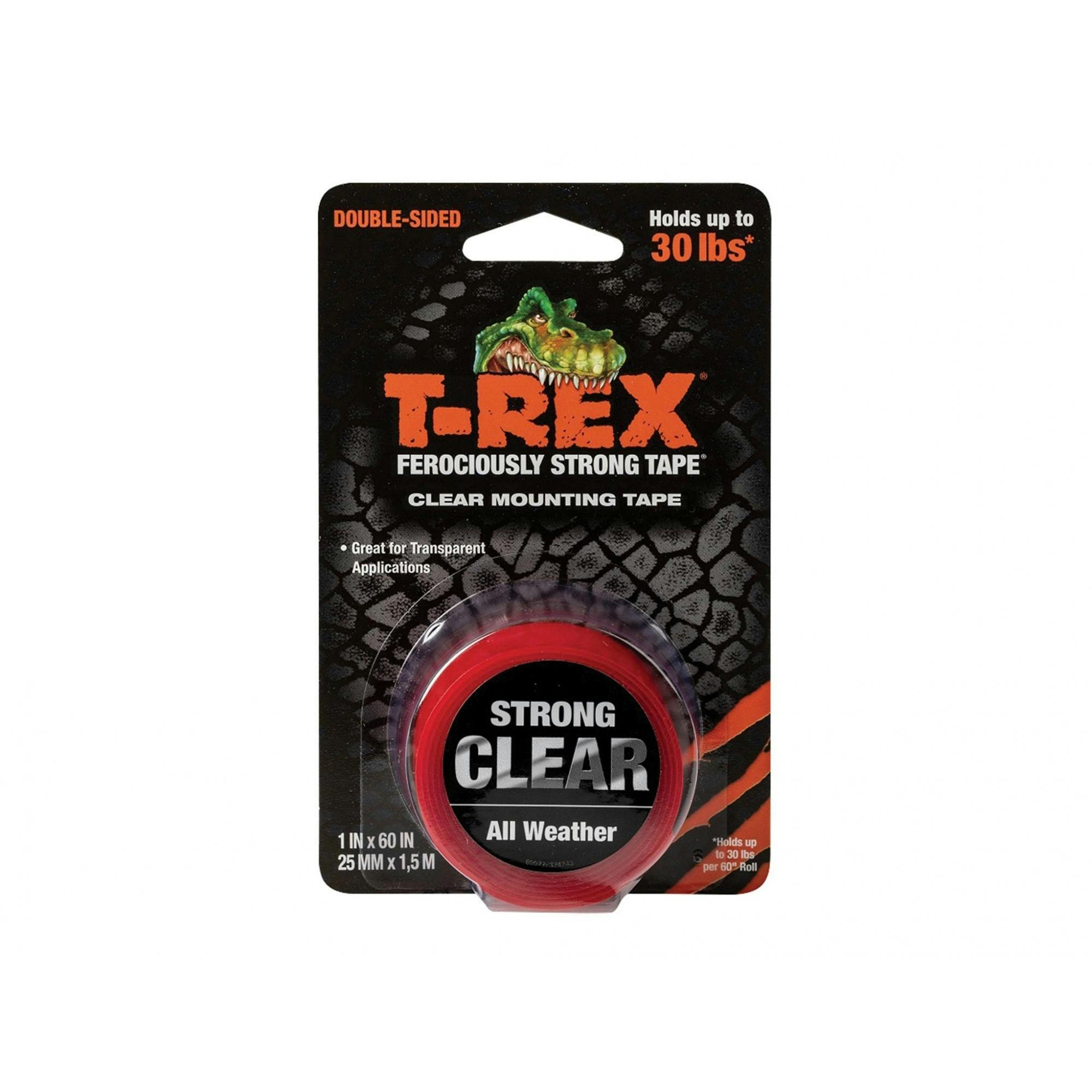 Shurtape T-Rex Clear Mounting Tape 25Mm X 1.5M - Multi Colour - One Size - Multi Colour