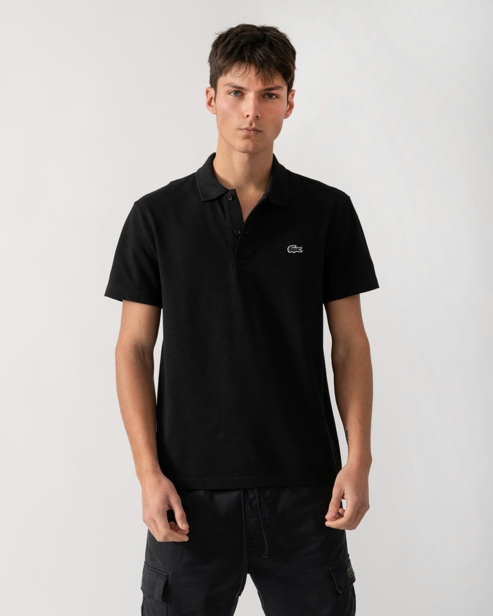 Lacoste Men's Black Short Sleeved Polo Shirt - 031 - 031 - L