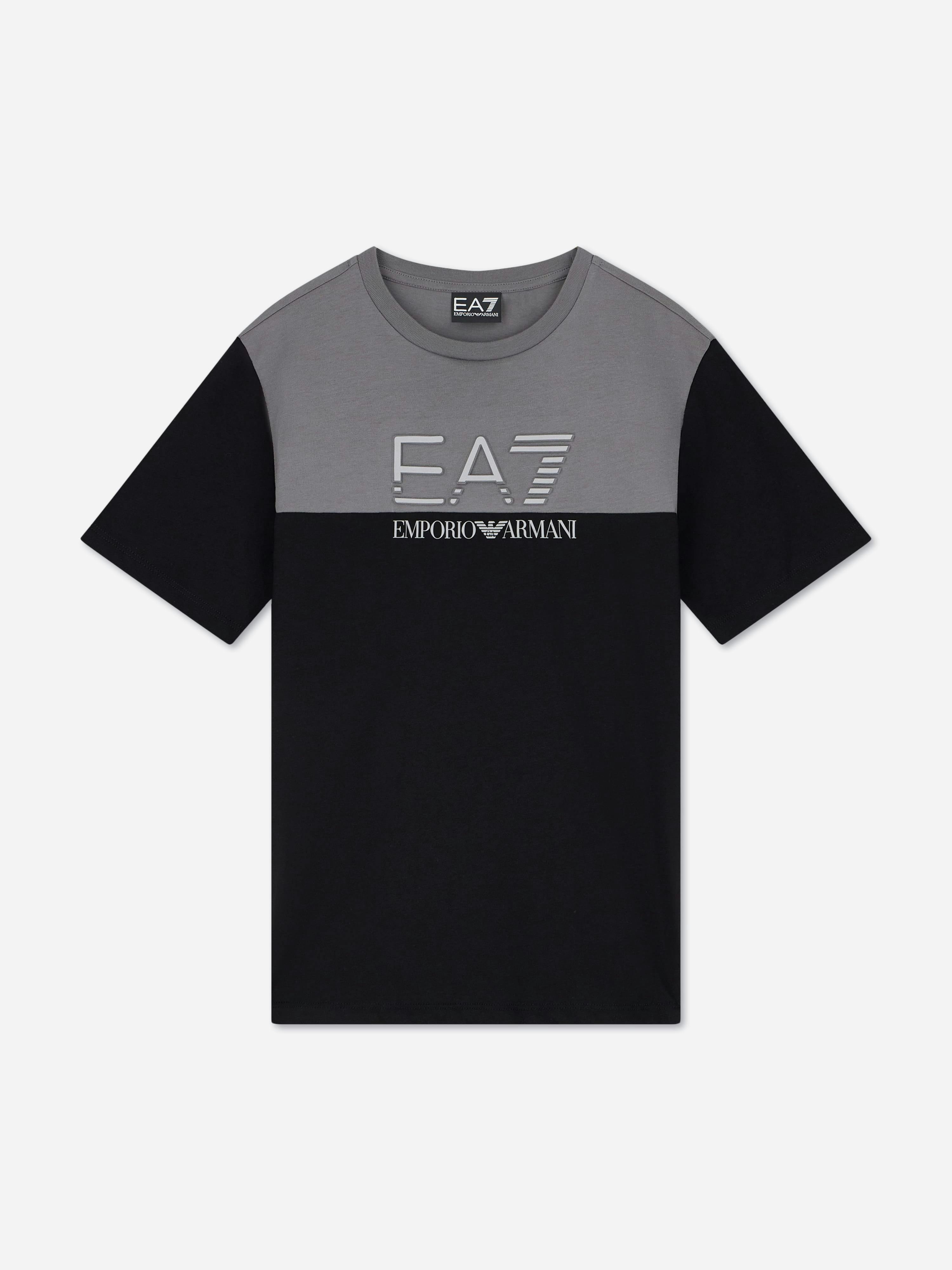 Emporio Armani Ea7 Train Athletic Colourblock T-Shirt - Unisex - Kids Short Sleeve T-Shirts - Black - 8 Y | 128 Cm - Kids - Image 5