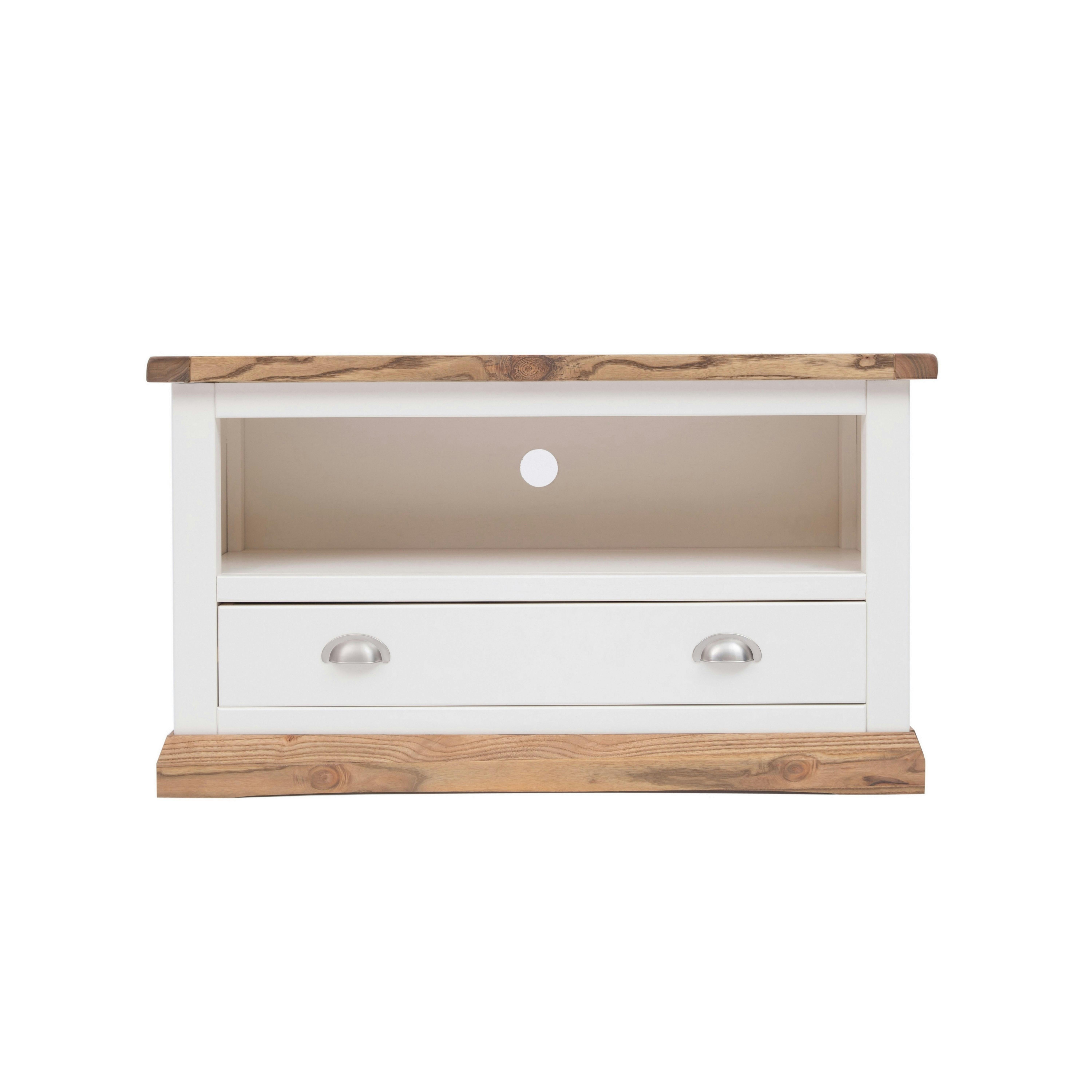 Cabinet Bits White Tropea Off 1 Drawer Tv Cabinet Chrome Cup Handle - Off
