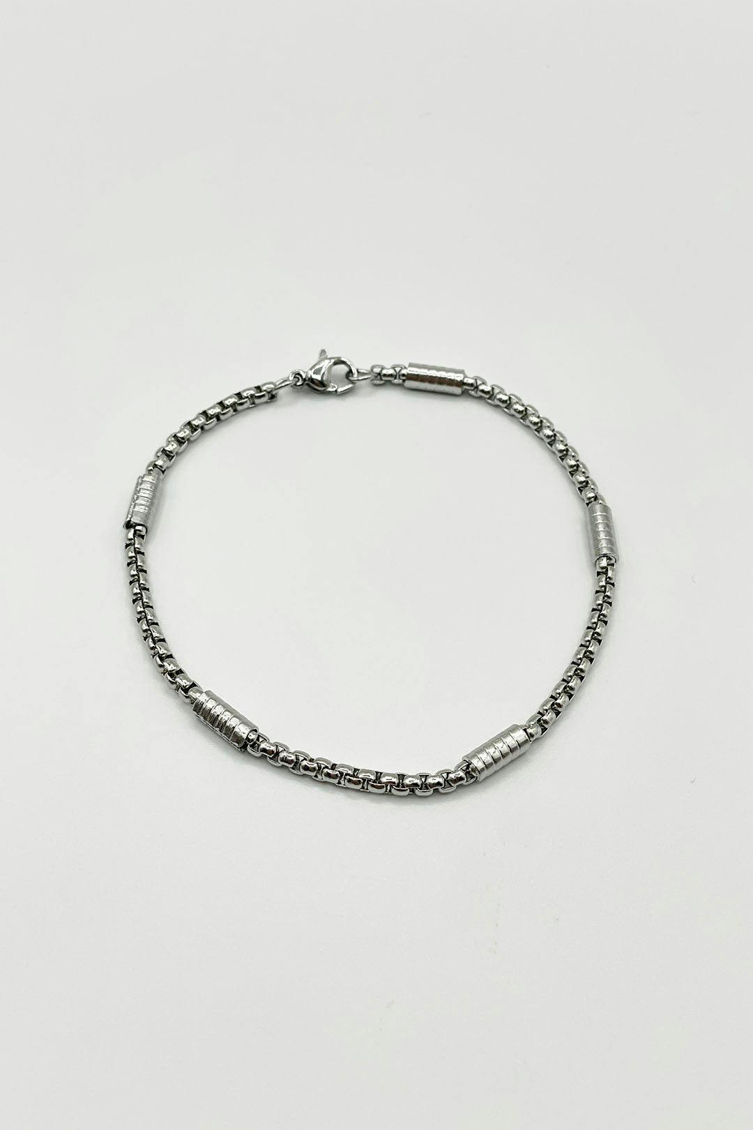 Svnx Unisex Silver Bead Bracelet In - Image 3