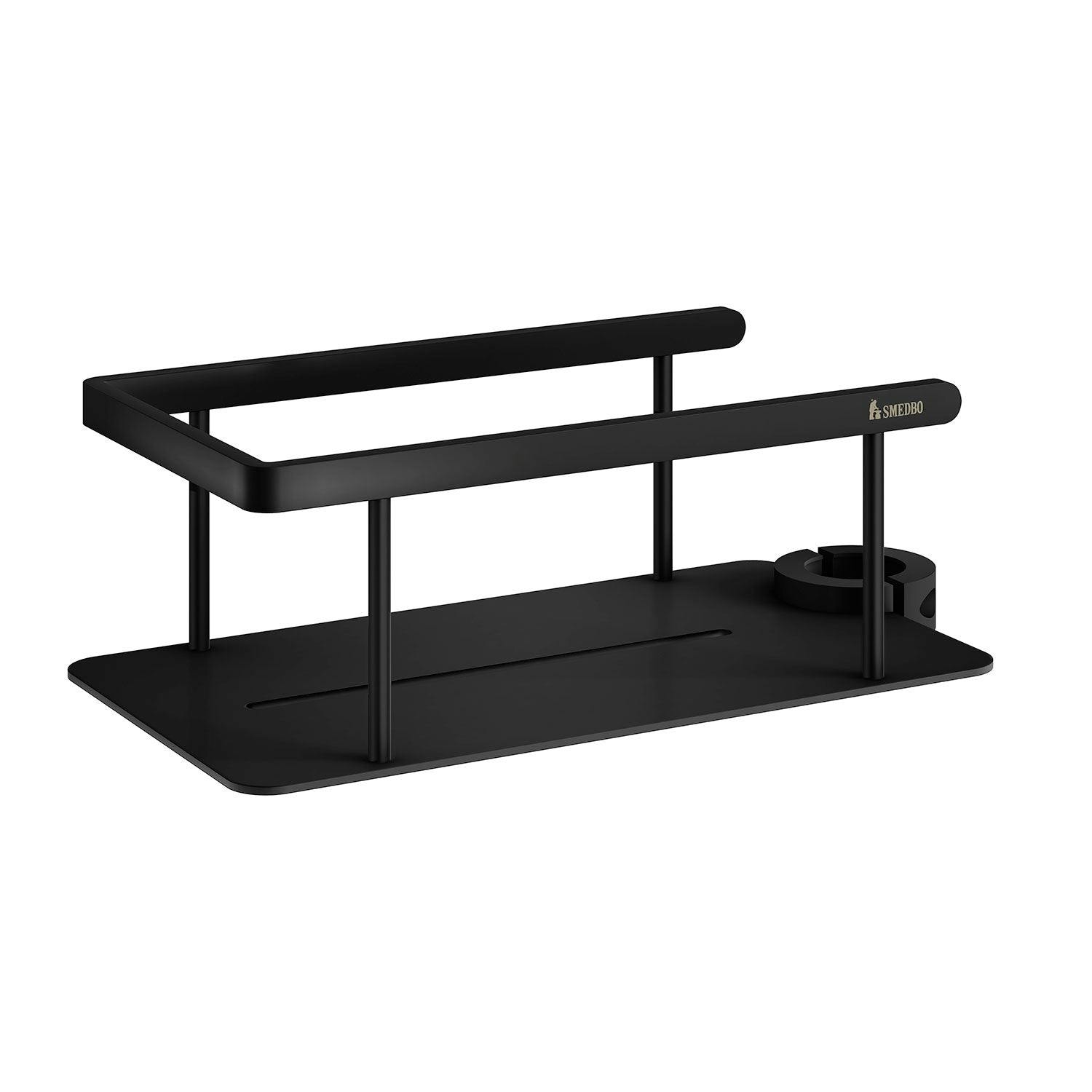 Smedbo Black Matt Shower Basket For Shower Riser Rail