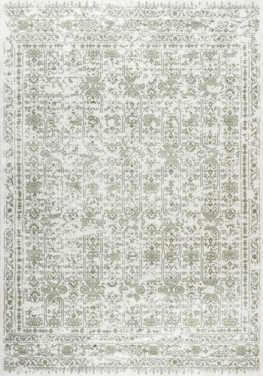 The Rugs Cream/Green Montana Vintage Rug | 3716 - 200X290 Cm