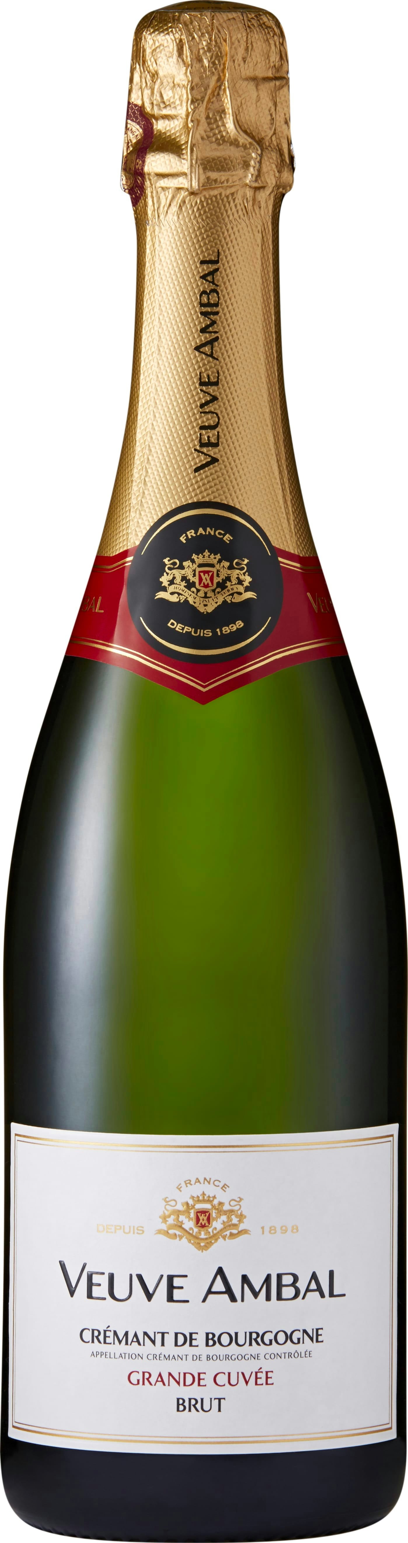 Various Wine Burgundy/Red Veuve Ambal Cremant De Bourgogne Brut, Grande Cuvee 75Cl Nv - Pack Of 6