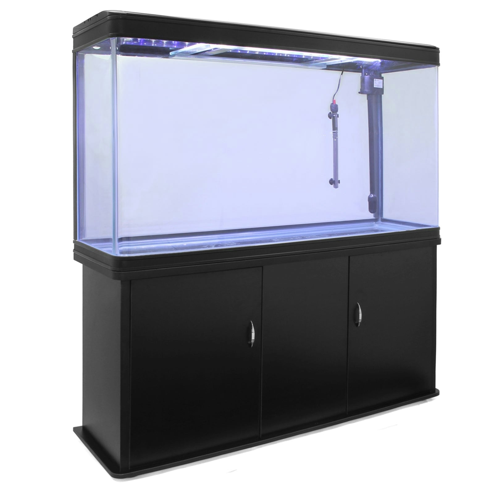 Monstershop Black Aquarium Fish Tank & Cabinet 4Ft