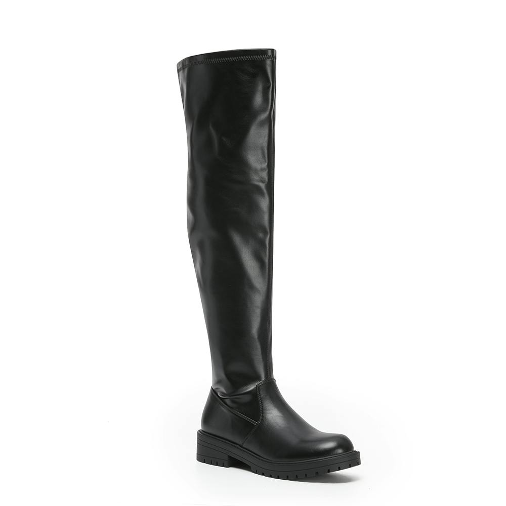 Viva Women's Black Dakota: Over The Knee High Flat Riding Boots - 5