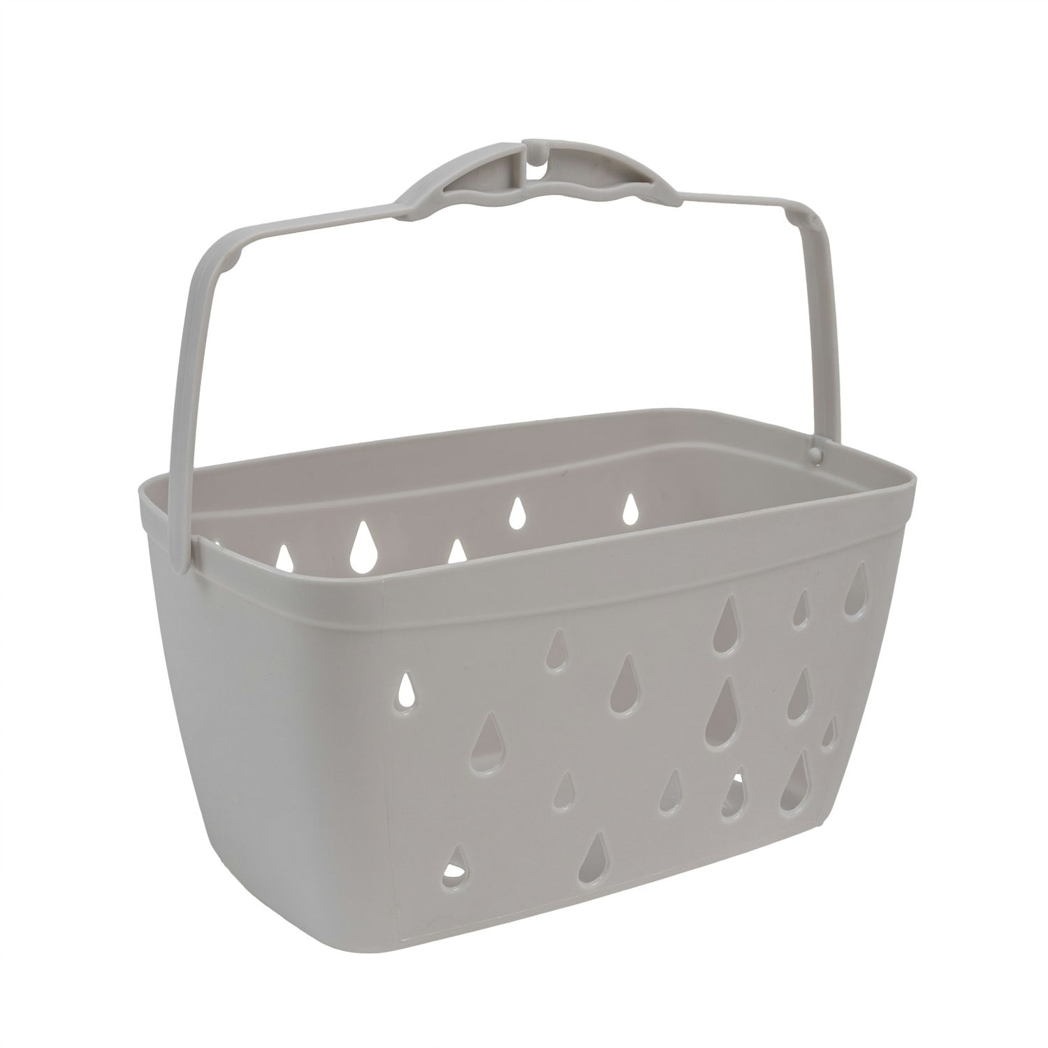 Rackhams Grey Plastic Hanging Peg Basket,