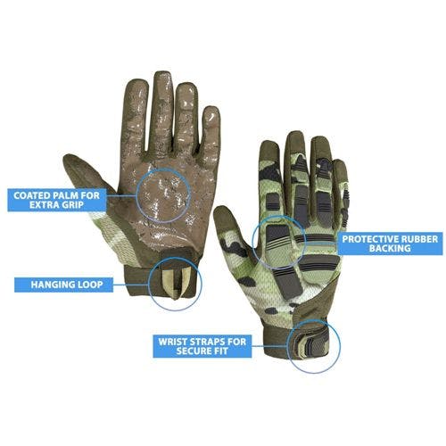 Coolandnew Tactical Camo Gloves Rb01 - Camouflage - L