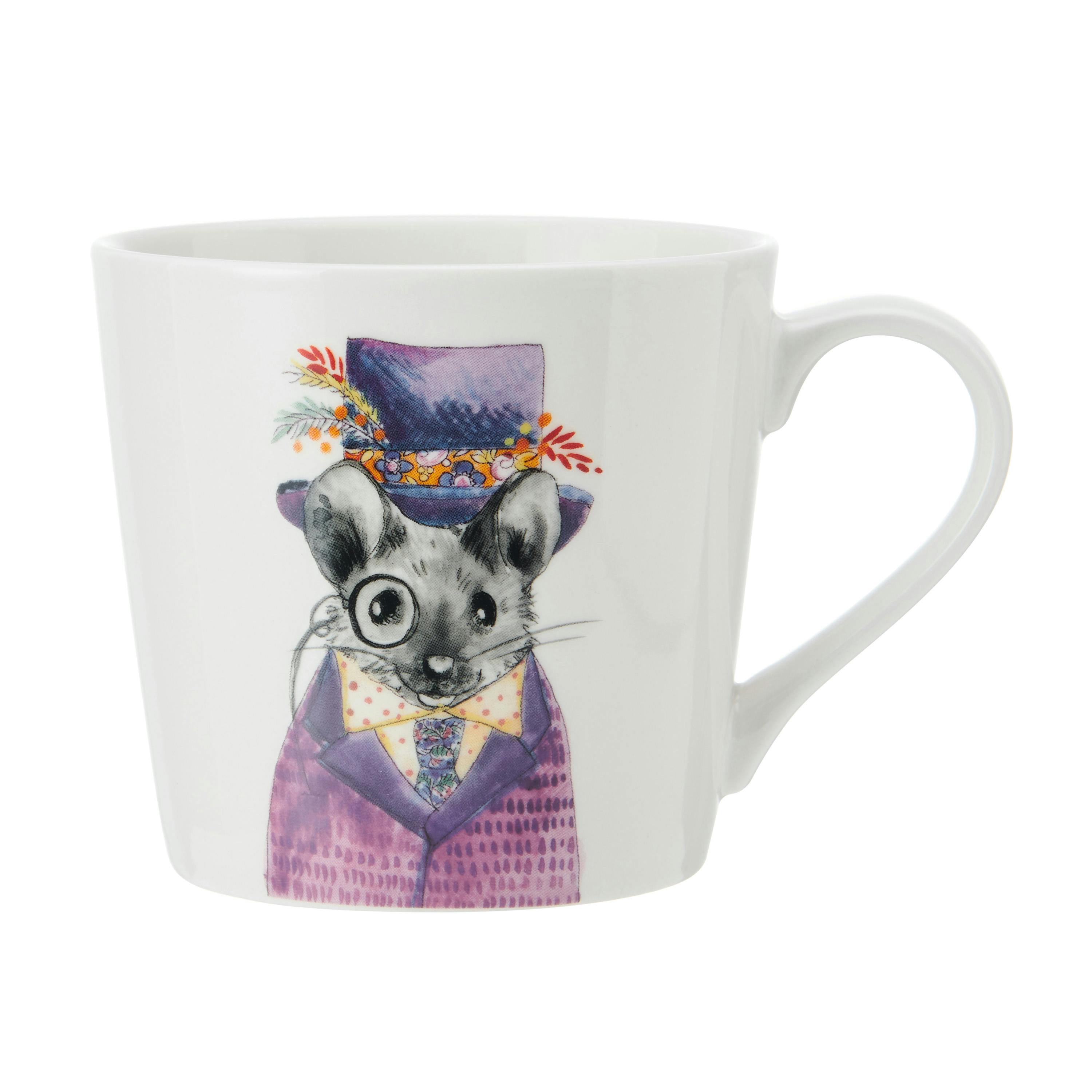MIKASA x Tipperleyhill 380ml Fine China Mug, Mouse, Gift Boxed - Image 3