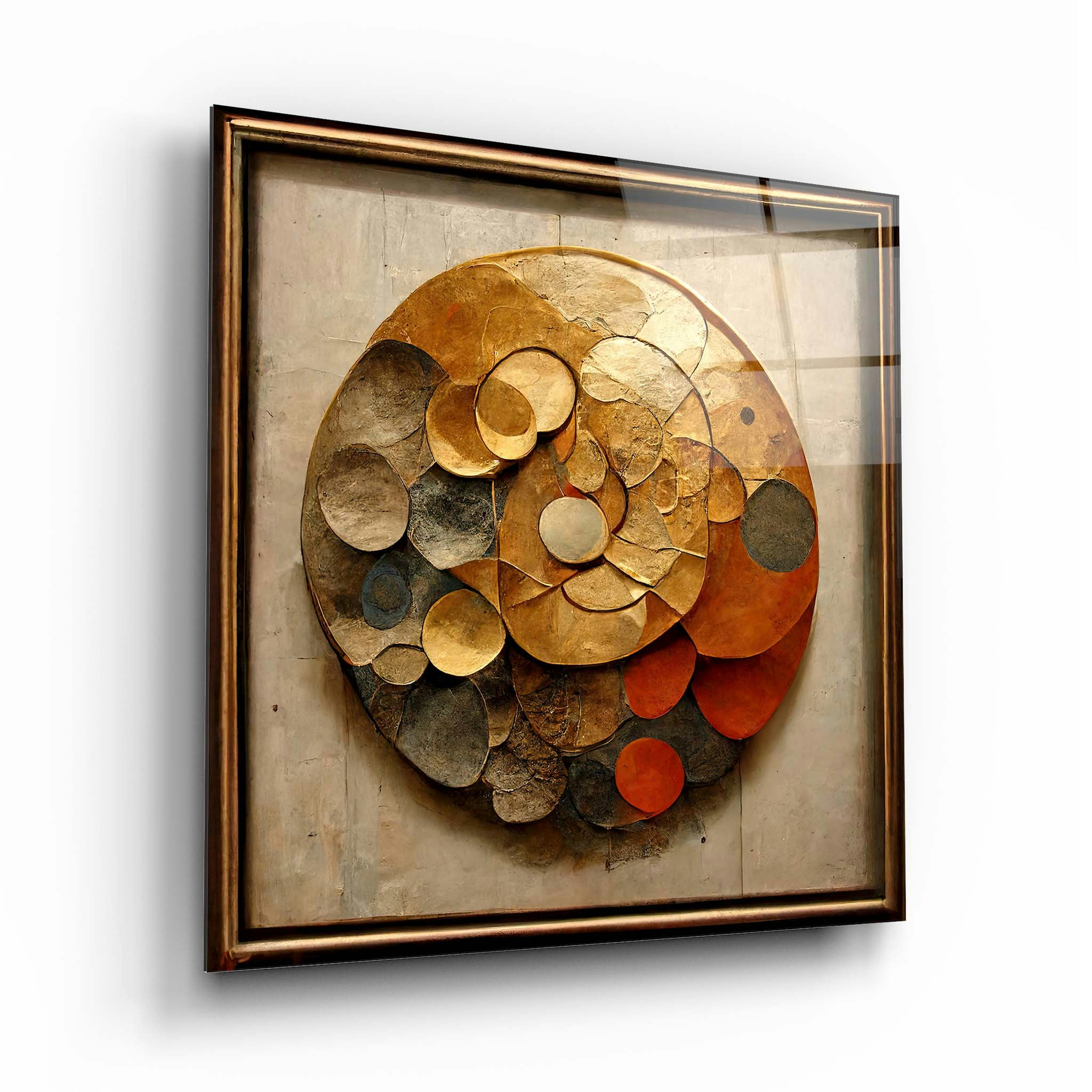 Artchi Abstract Glass Wall Art 10 - 60X60cm - Tempered Glass (4 Mm)