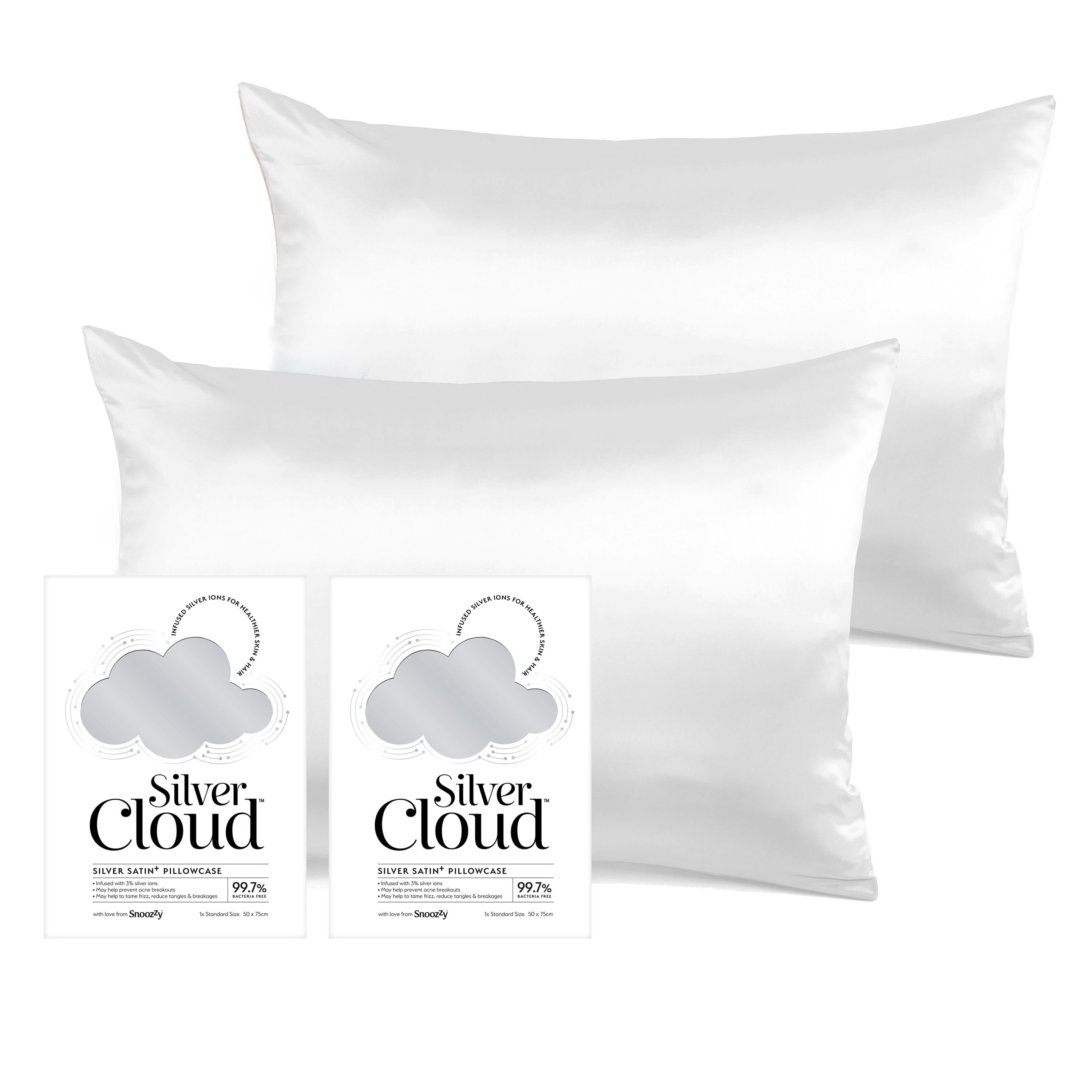 Rackhams Silver Cloud Satin Pillowcase Twinpack