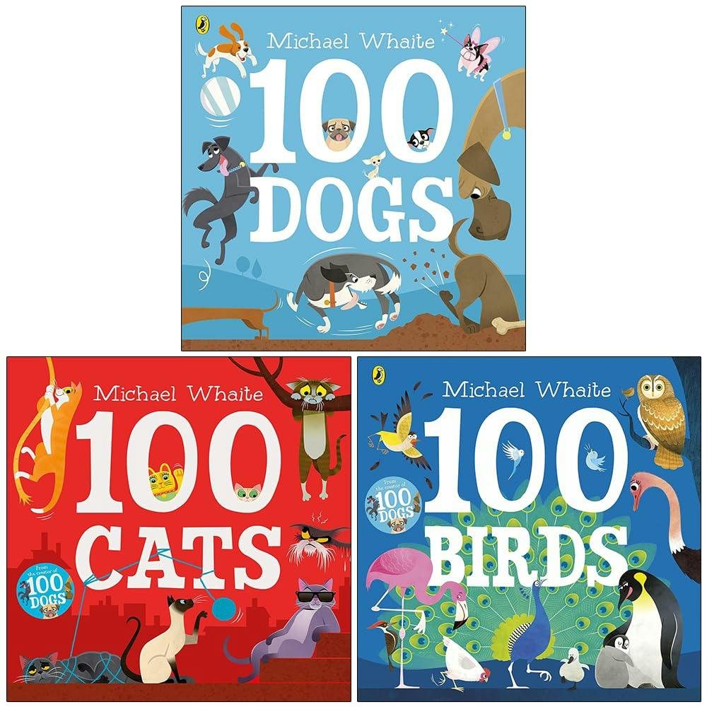 Michael Whaite Collection 3 Books Set 100 Dogs, 100 Cats, 100 Birds  Paperback - Image 6