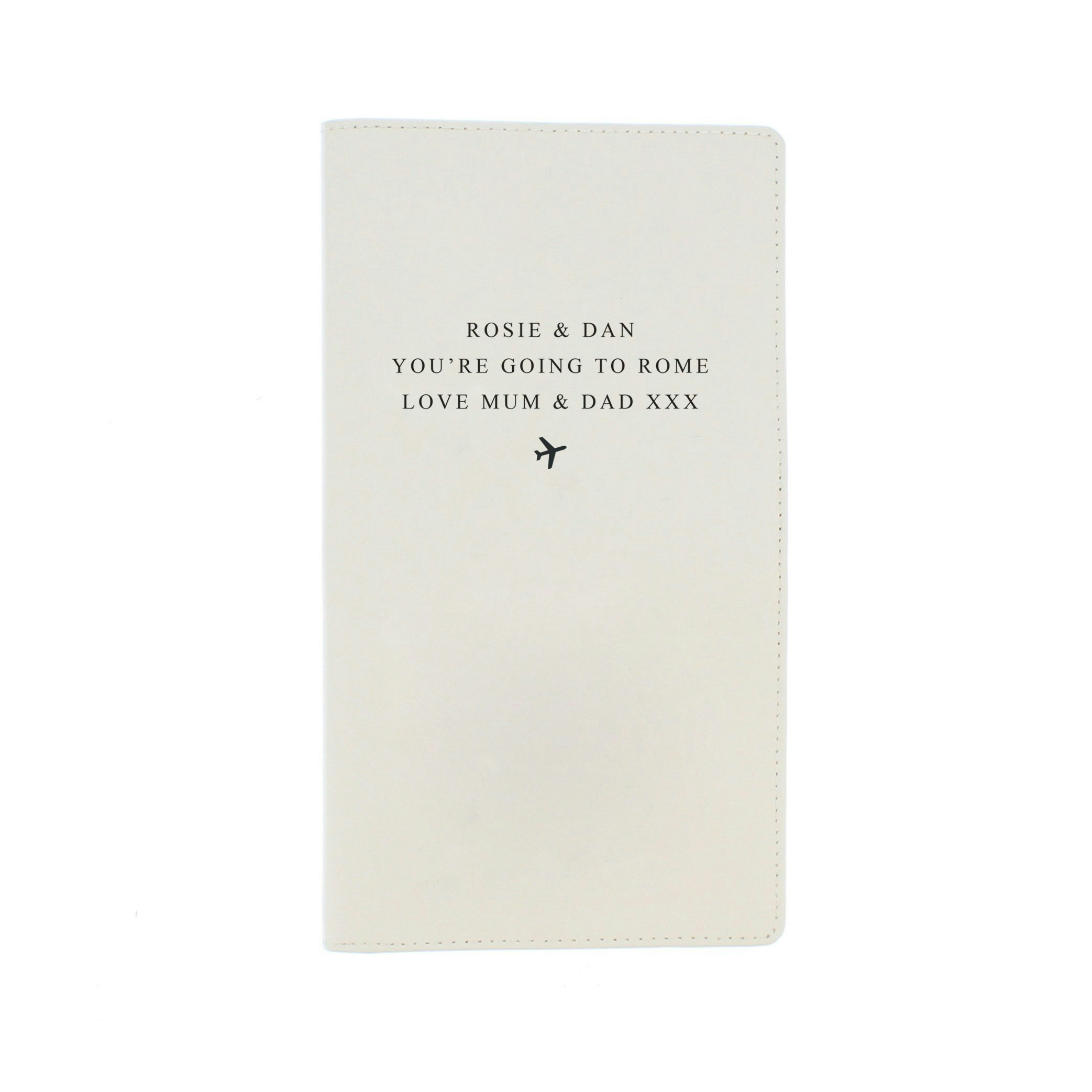 Personalised Memento Company Personalised Any Message Travel Document Holder