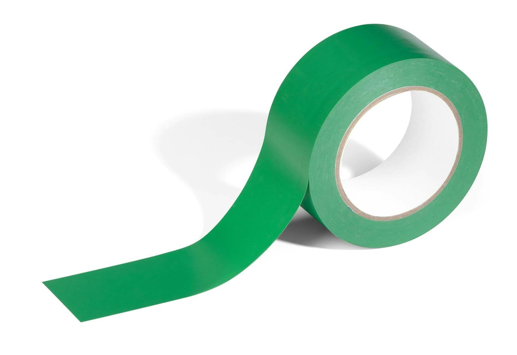 Rackhams Green Duraline Strong Removable Pvc Floor Marking Tape | 50Mm X 33M |