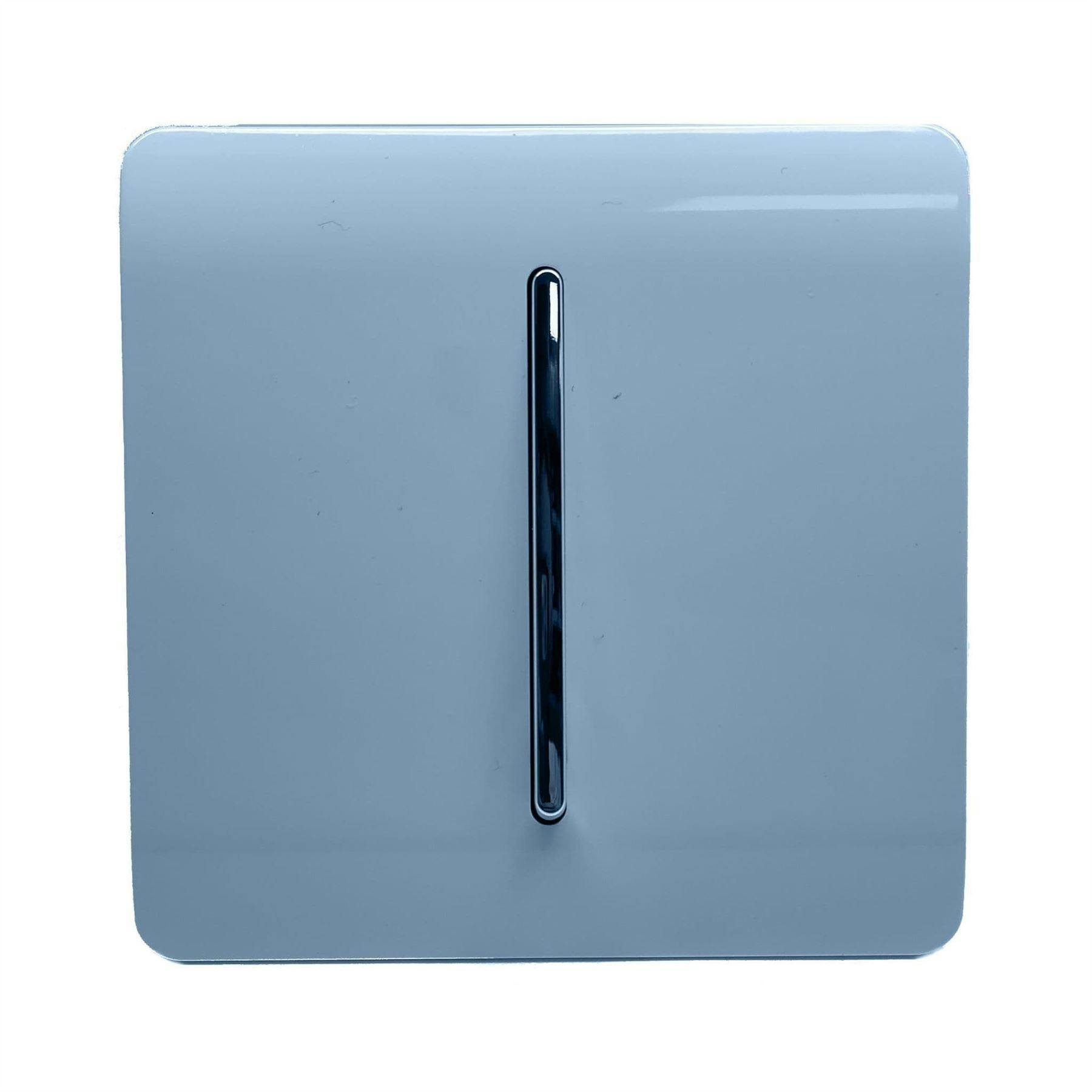 Trendi Switch Sky Blue Screwless 10 Amp Triple Pole Fan Isolator Switch In - Fisk