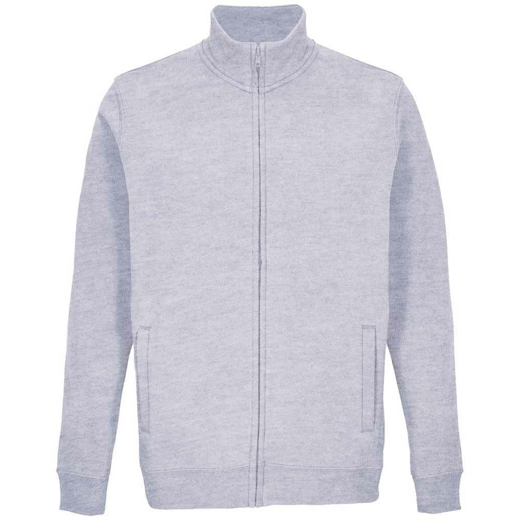 Sols Unisex Grey Adult Cooper Marl Full Zip Jacket - M