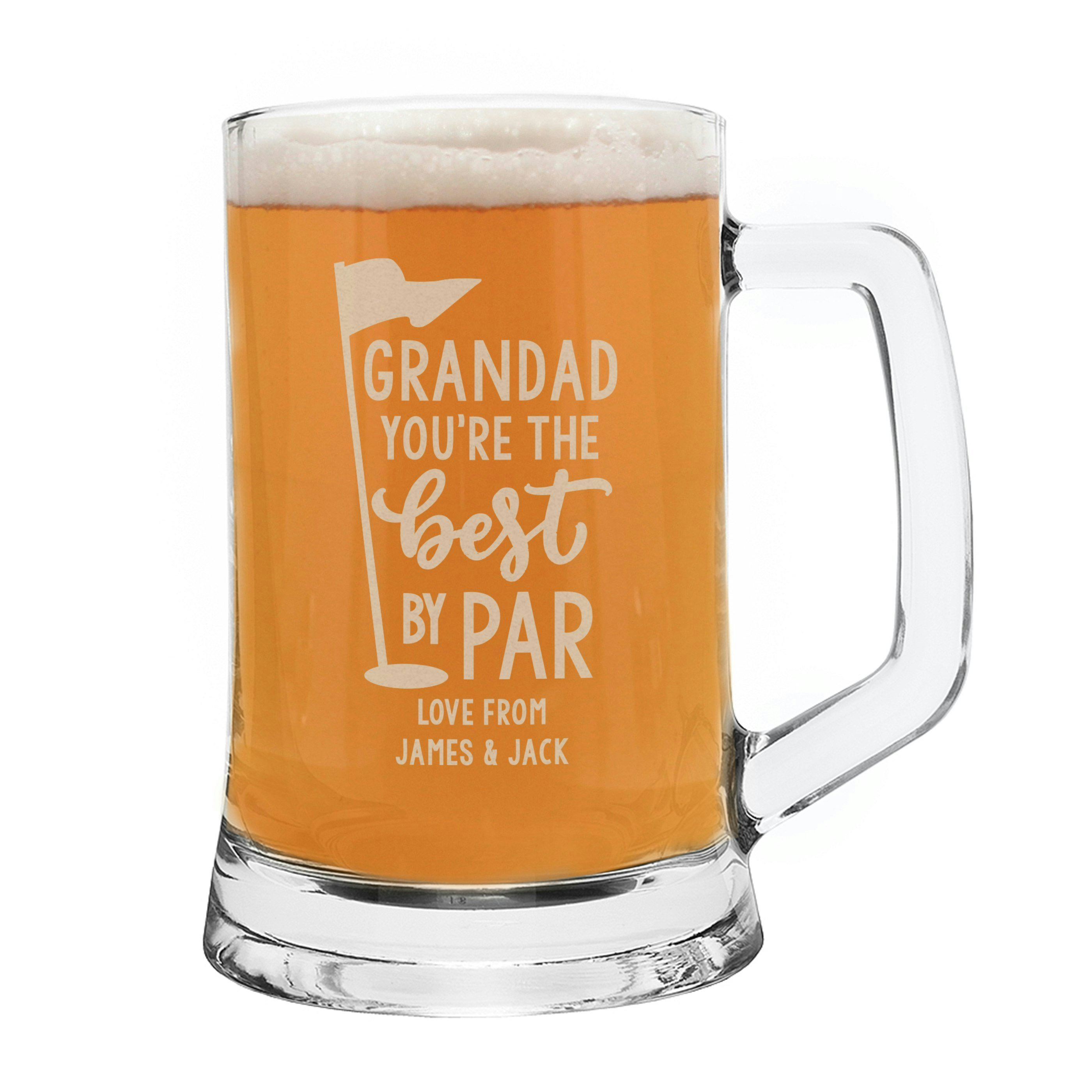 Personalised Memento Company Green Personalised Best By Par Tankard