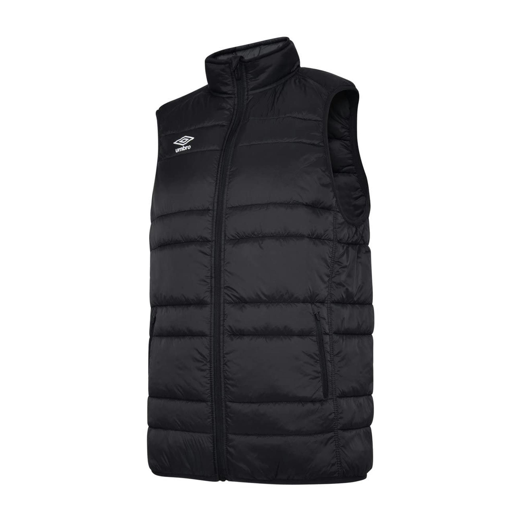 Umbro Men's Black/White Club Essential Gilet - M - 100% Nylon