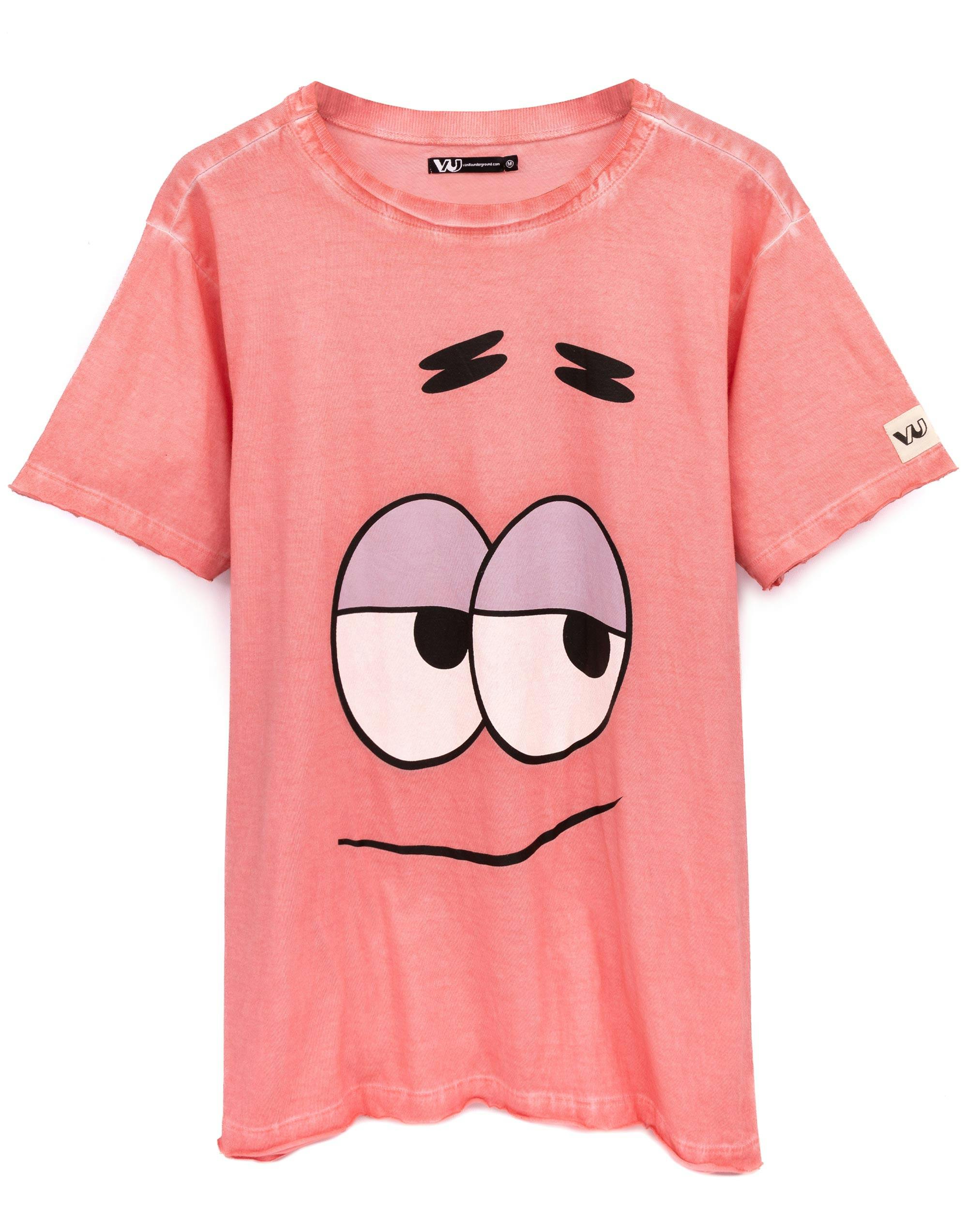 Vanilla Underground Men's Pink Spongebob Squarepants Patrick Short Sleeved T-Shirt - XX-Large