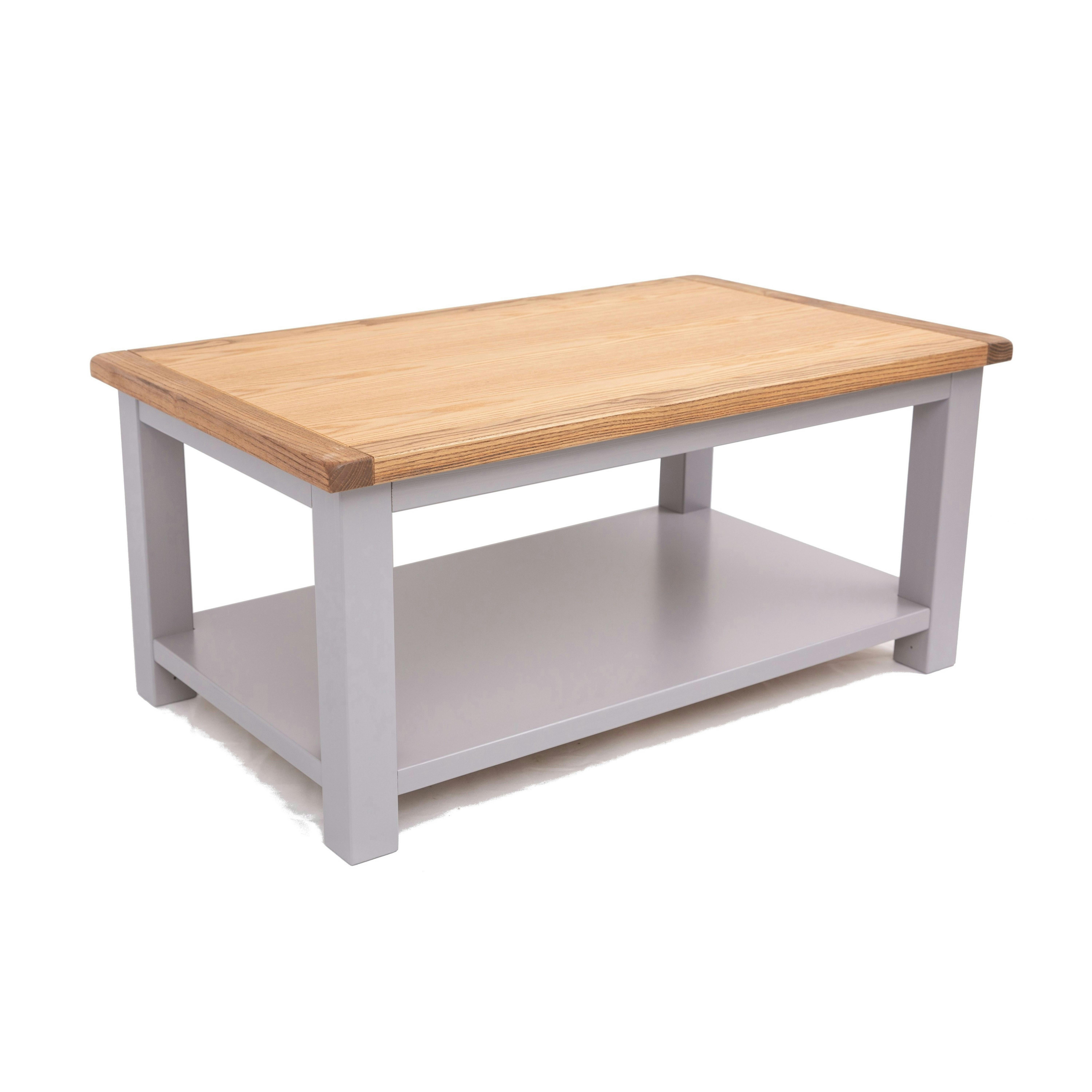 Cabinet Bits Grey Coffee Table With Shelf - H45 W100 D60cm - Mid