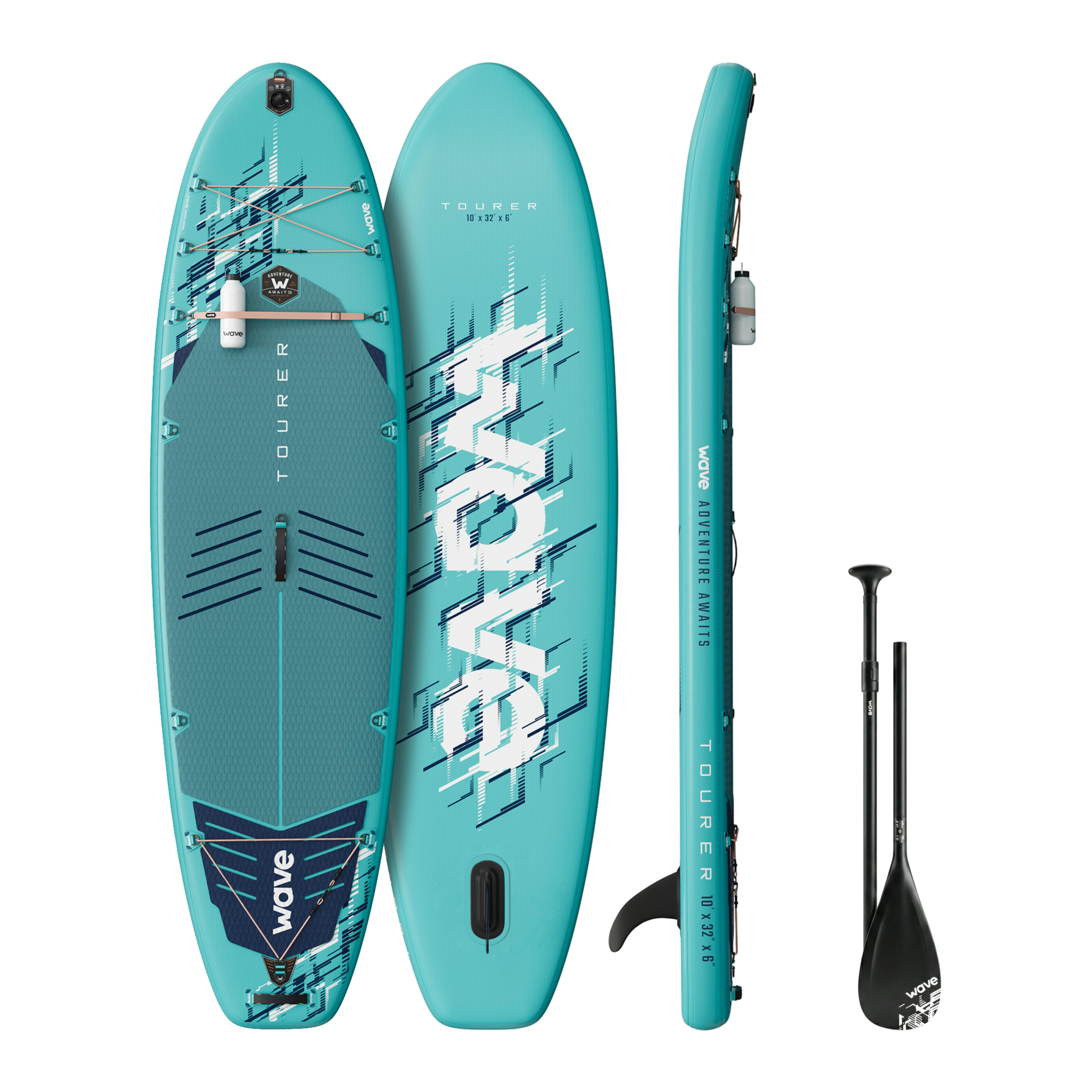 Wave Blue Tourer 3.0 Sup Inflatable Paddleboard - 11'3 | 343X81x15cm - Ice